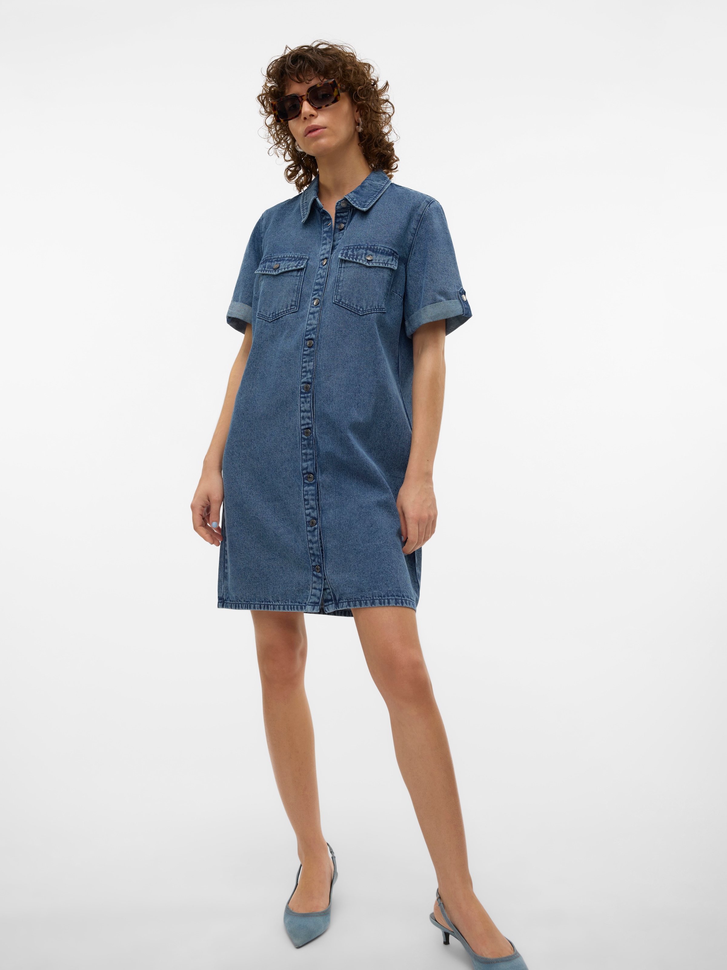Vero Moda Jeanskleid »VMJENNIE SS SHORT DENIM DRESS NOOS«
