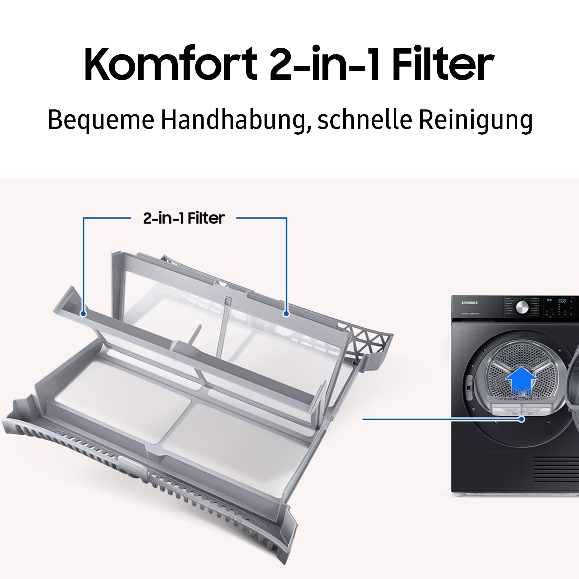 Samsung Wärmepumpentrockner »DV80T6220LX/S2«, 8 kg, Knitterschutz