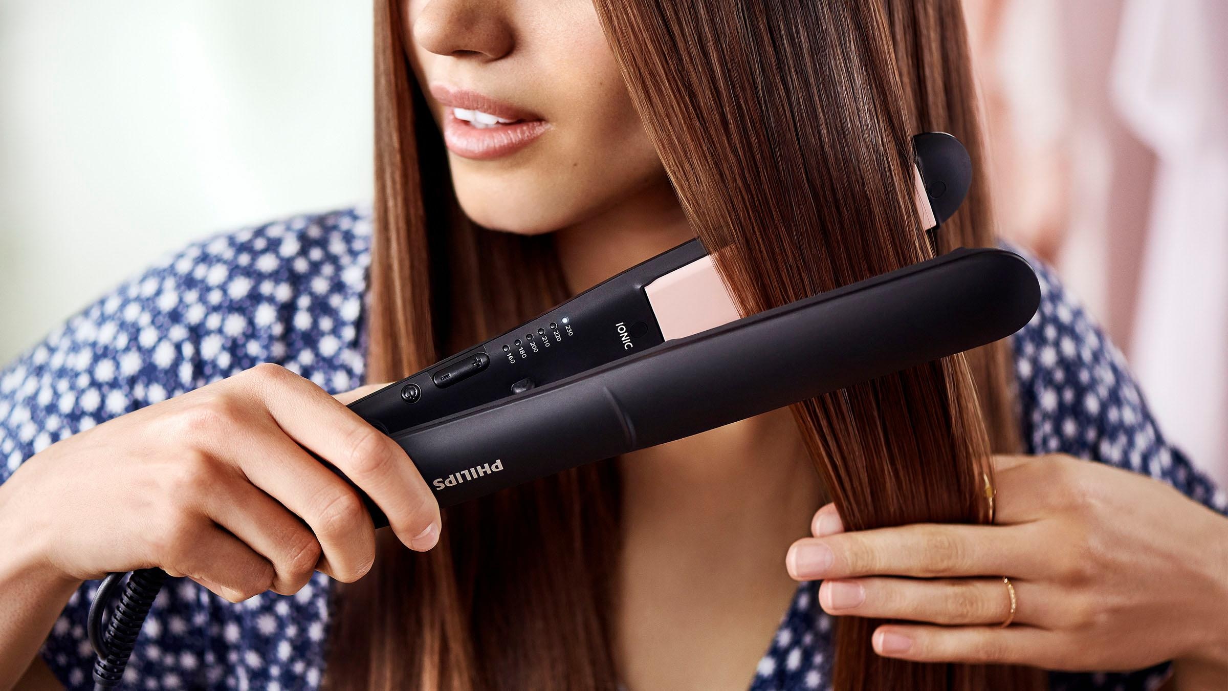 Philips Glätteisen Jahren Keratin-Keramikplatten Garantie mit Keratinveredelung, mit Keramik-Beschichtung mit »BHS378/00«, XXL 3 Zoll \