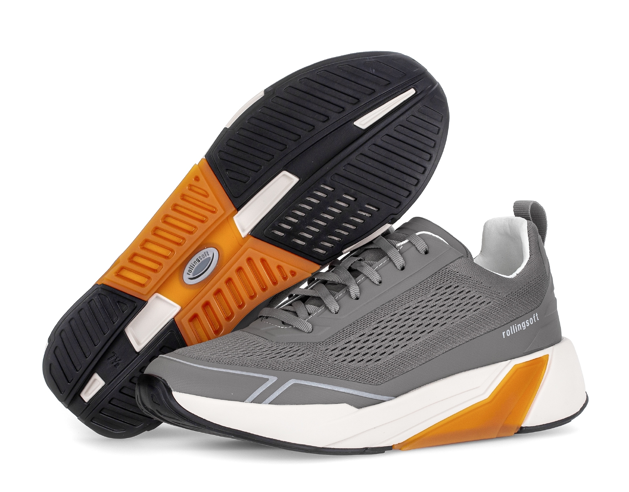 rollingsoft Sneaker  , Freizeitschuh, Halbschuh, Schnürer mit Details in der Sohle, G-Weite