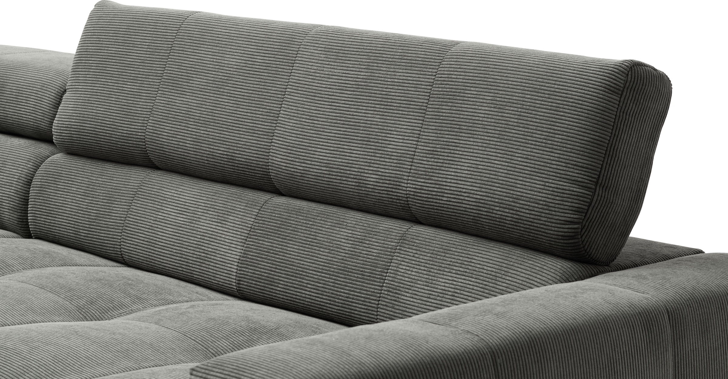 Places of Style Ecksofa »Claya, L-Form, incl. Kopfteilverstellung, Breite 276 cm«, wahlweise elektrischer Sitzvorzug