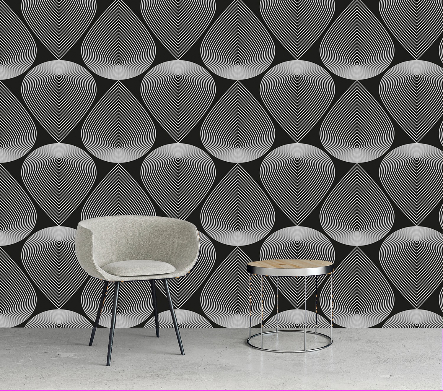 queence Vinyltapete »Kian«, bedruckt-3D-Optik-clean-Motiv, 90x250cm, selbstklebend, kinderleichte Anbringung, Sticker