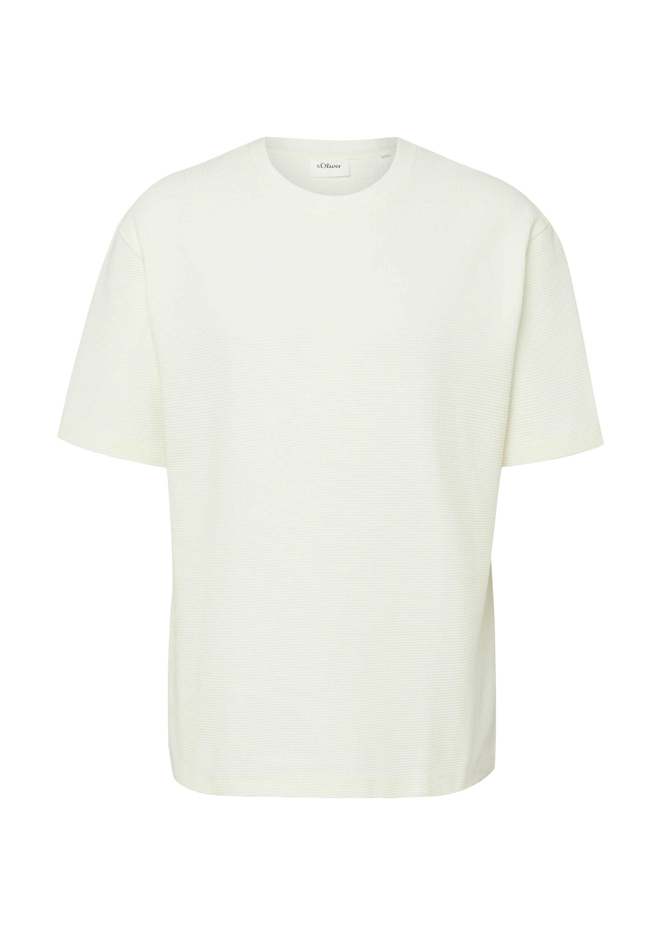 s.Oliver Rundhalsshirt Sommershirt, unifarben