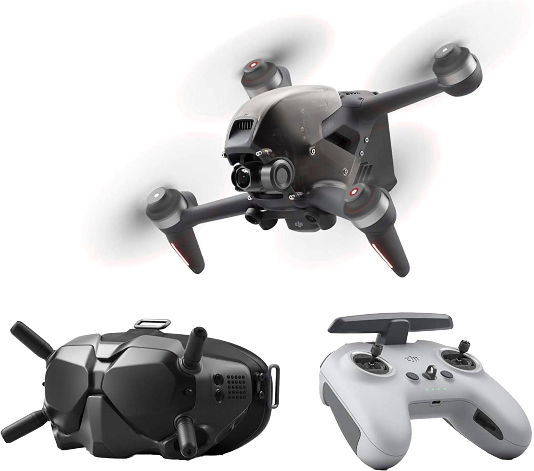 DJI Drohne »FPV Combo«, OcuSync 3.0 HD-Übertragung, 4K-Video, Superweites 150 ° FOV