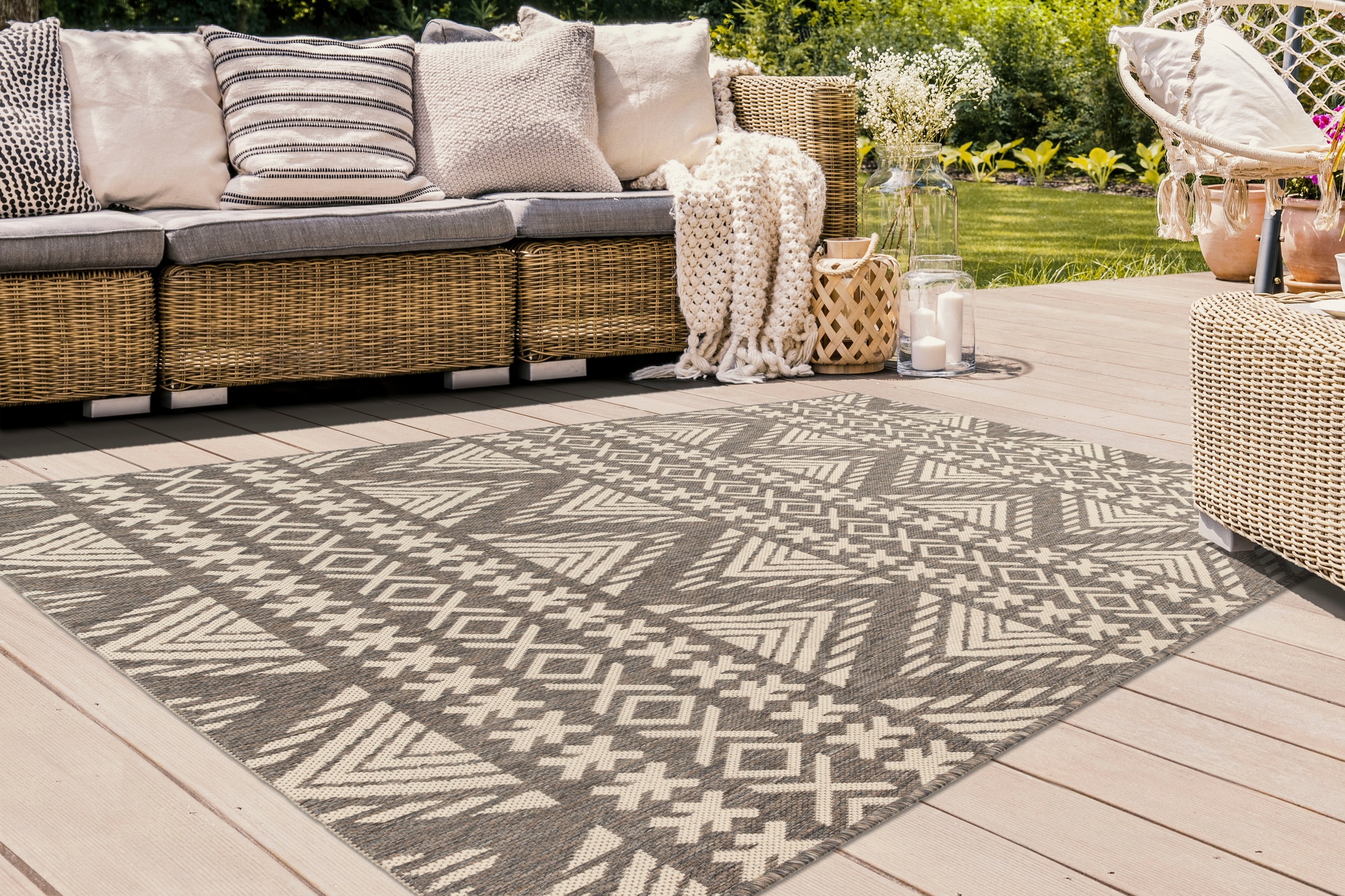Arte Espina Teppich »Splash 500«, rechteckig, 8 mm Höhe, In- und Outdoor geeignet, pflegeleicht, Wohnzimmer