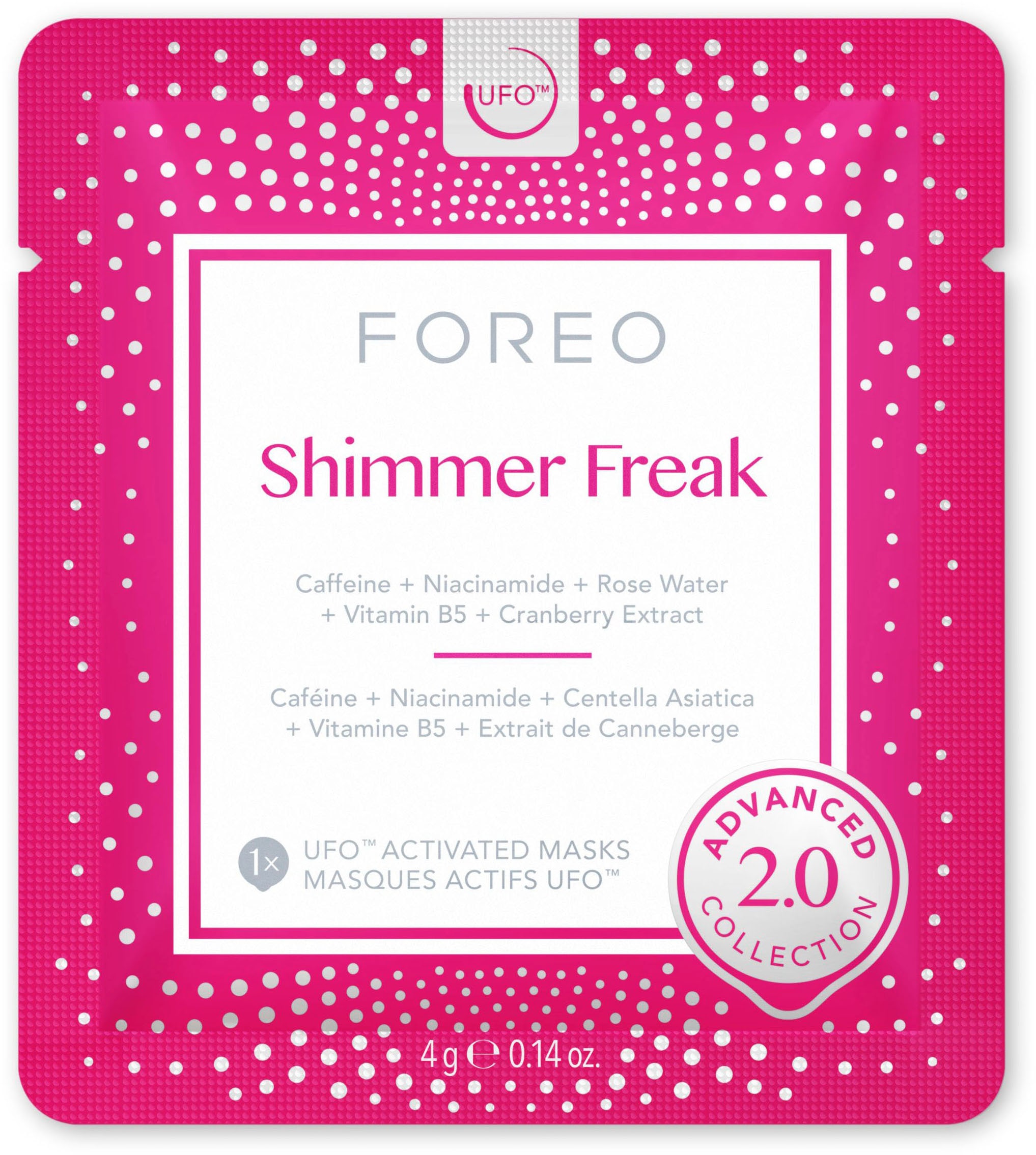 | Shimmer Freak mit mini Gesichtsmaske FOREO kaufen UFO™ tlg.), Mask 6 2.0«, UFO™ »UFO™ (Packung, UNIVERSAL & komptibel