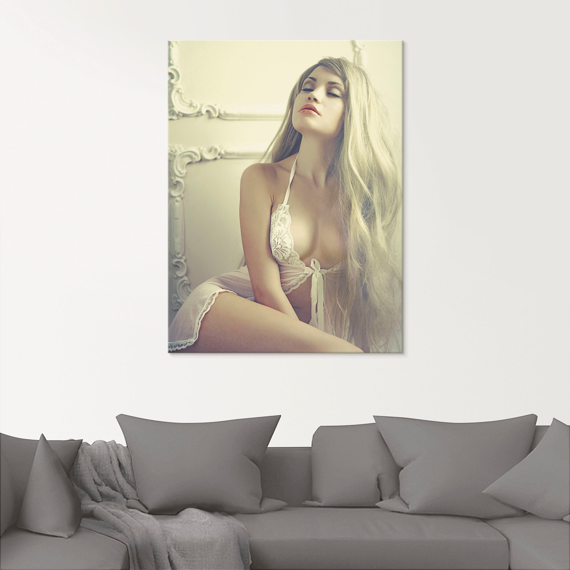 Artland Glasbild »Sinnliches Mädchen« Frau 1 Stk. tlg. in verschiedenen Größen