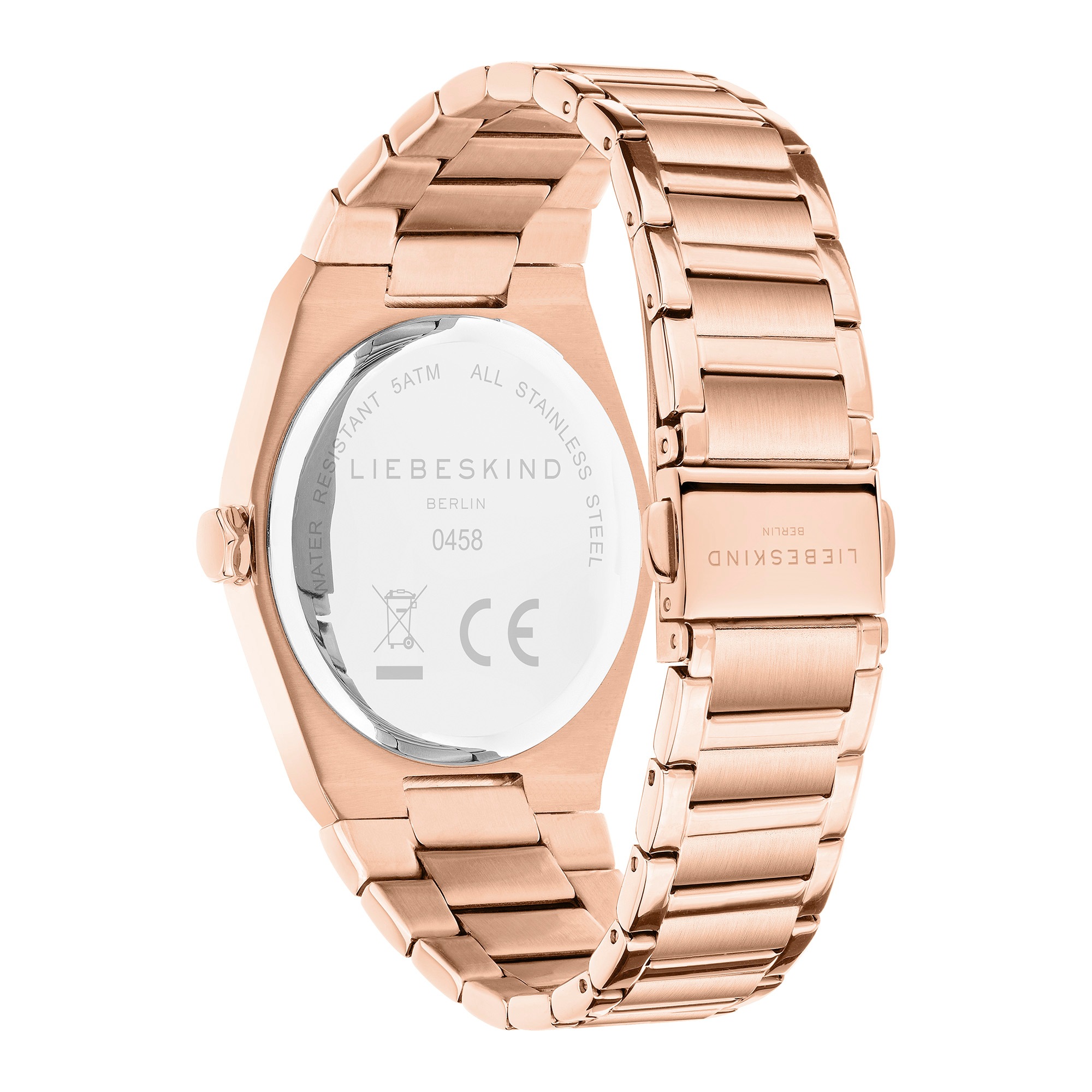 Liebeskind Berlin Quarzuhr »Minimalist 45 mm« Armbanduhr, Damenuhr, Edelstahlarmband, analog