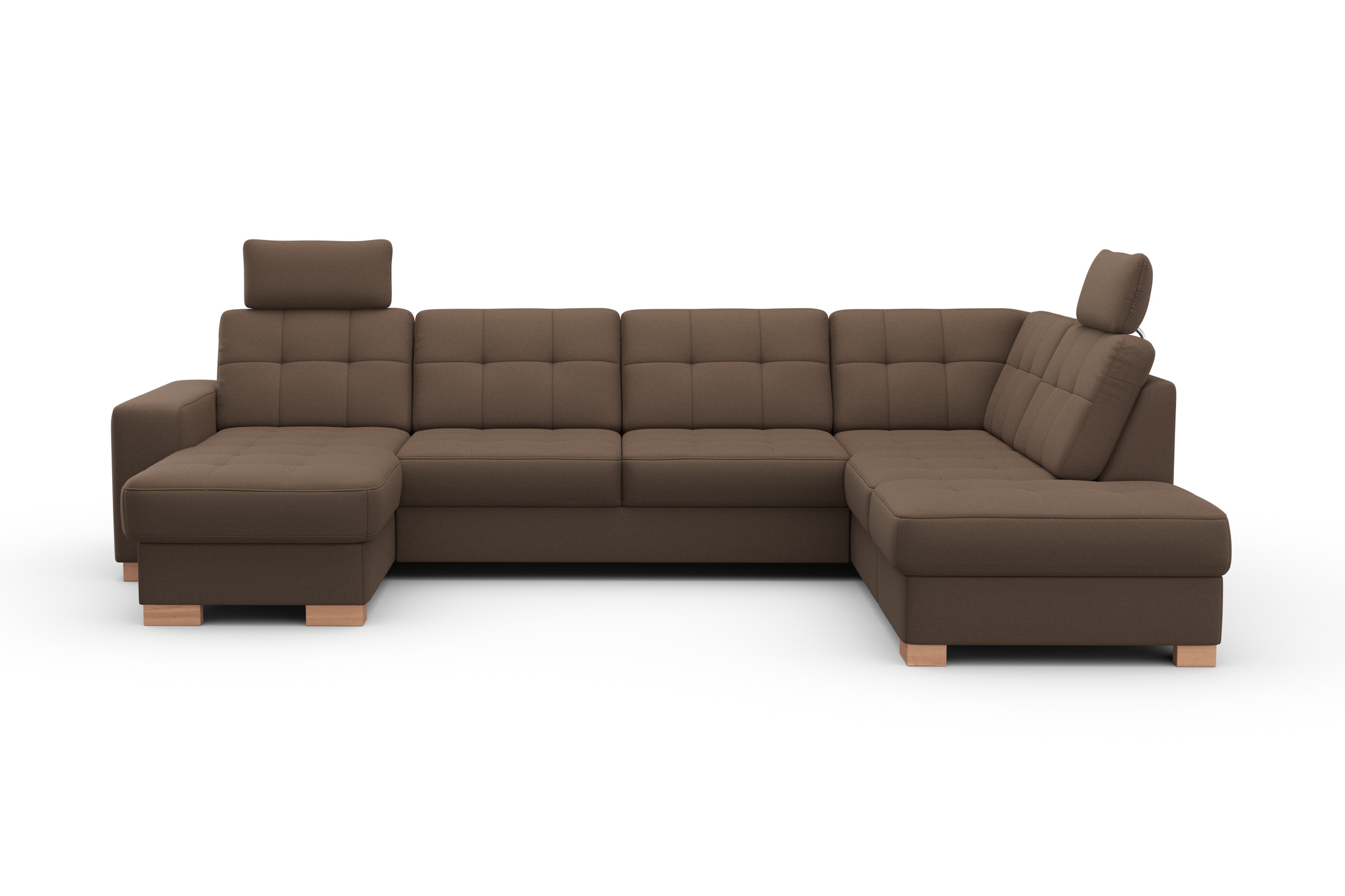 sit&more Wohnlandschaft »Quincy U-Form« wahlweise mit Bettfunktion und Bettkasten