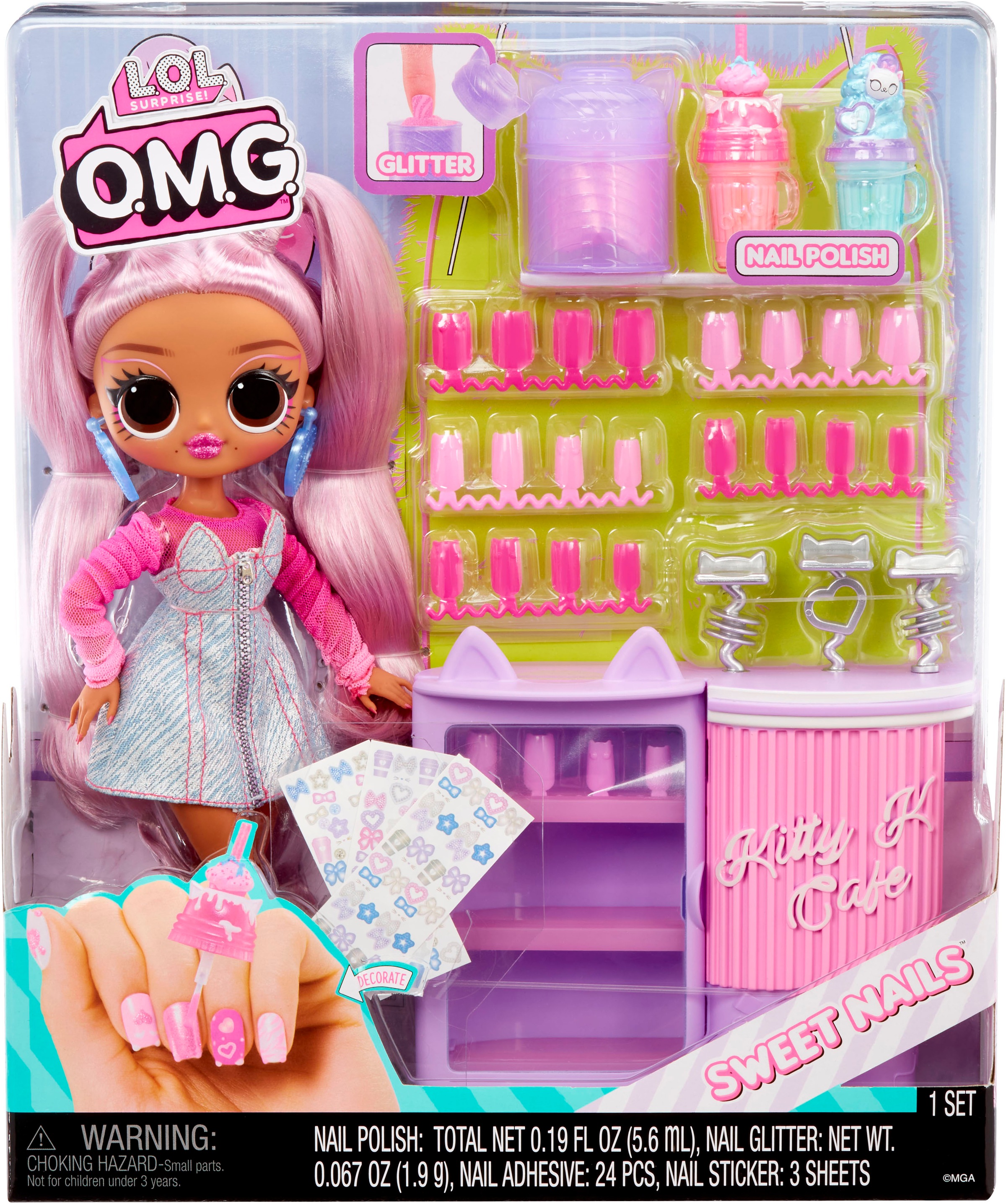 L.O.L. SURPRISE! Anziehpuppe »L.O.L. Surprise O.M.G. Sweet Nails - Pinky Pops«