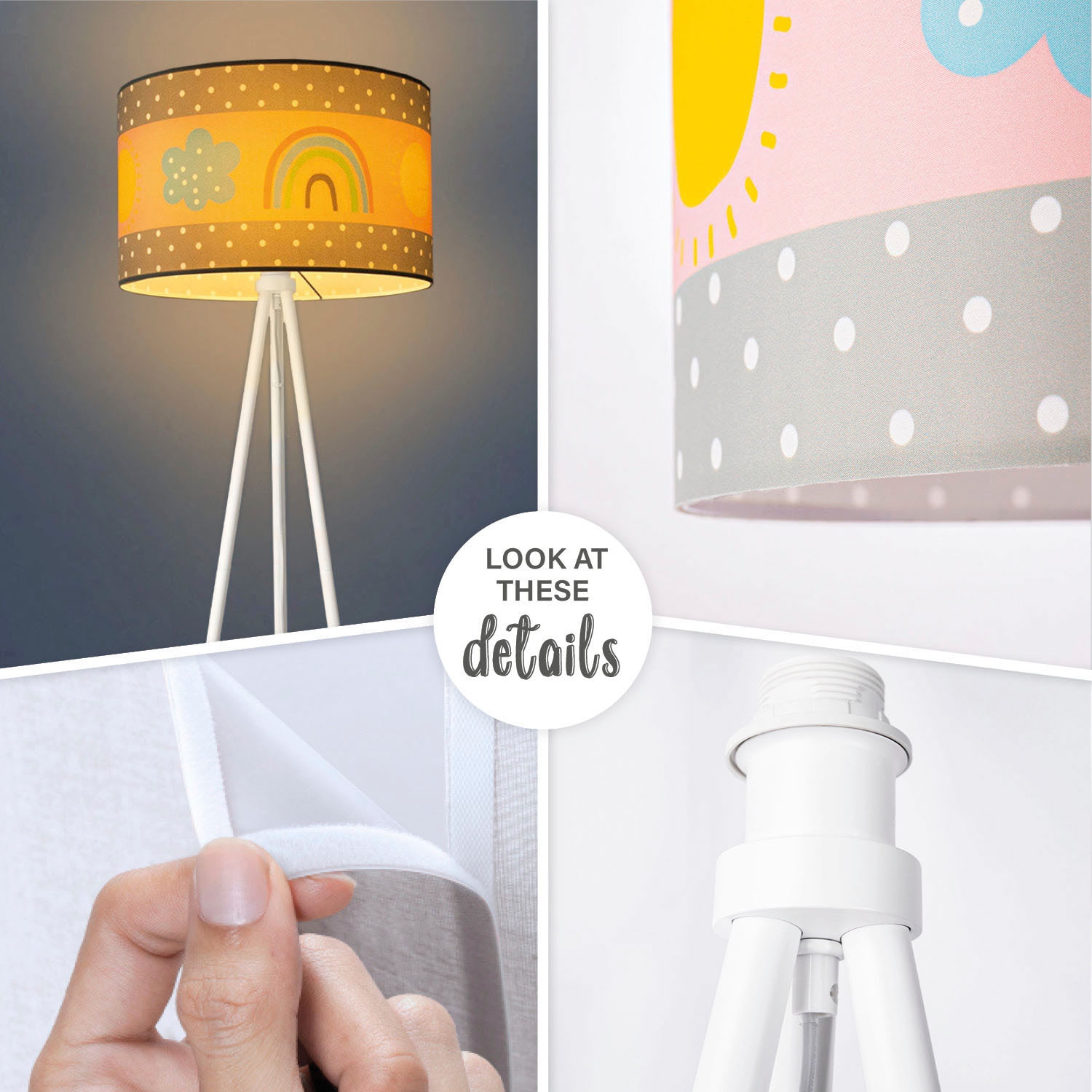 Regenbogen Stehlampe »Trina mit Lampe Home Kinderlampe Babyzimmer Kinderzimmer Paco XXL online | Jahren Sonne Garantie E27 Wolken kaufen 3 Cosmo«,