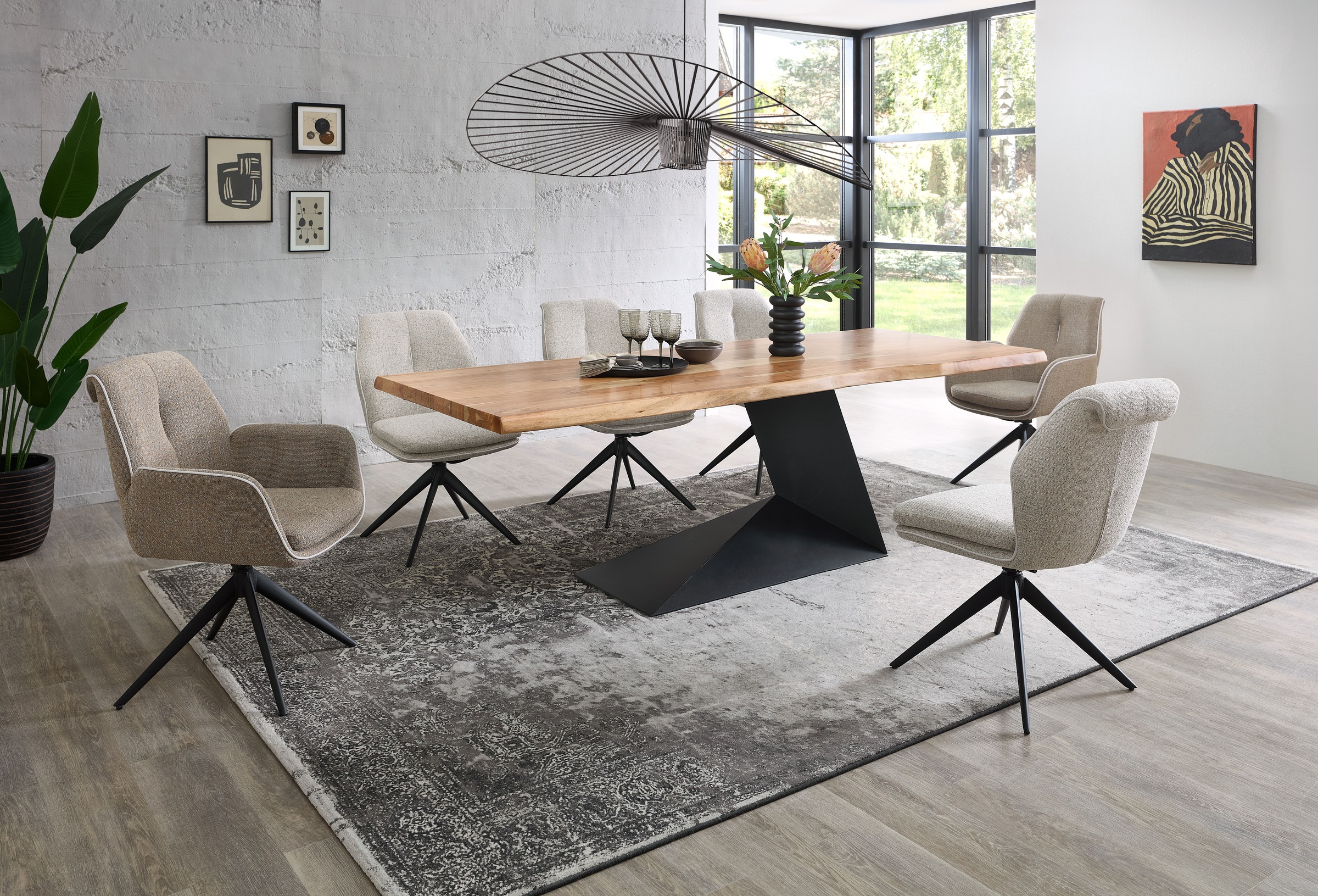 Stolkom Armlehnstuhl »Enja« (Set) 2 Stk.360 grad drehbar mit Auto-Return