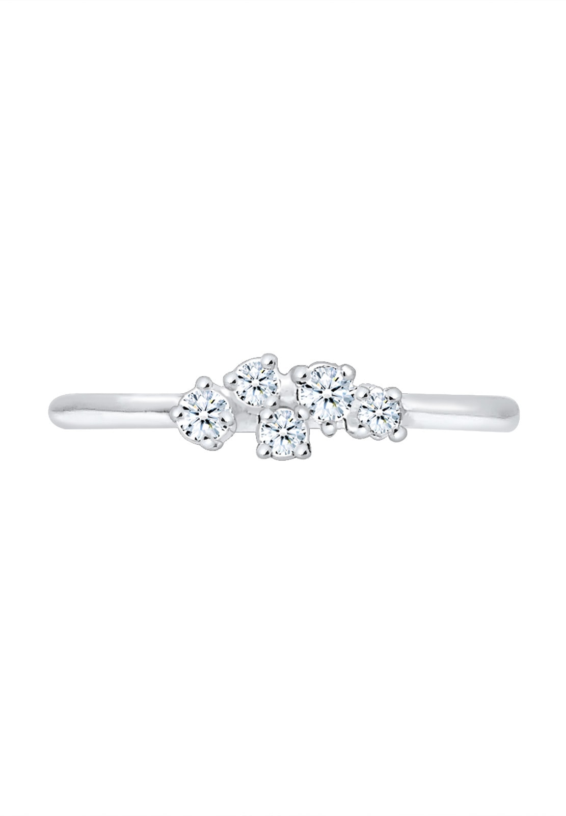 Elli DIAMONDS Verlobungsring »Ring Verlobung Diamant (0.105 ct) 925 Sterling Silber«