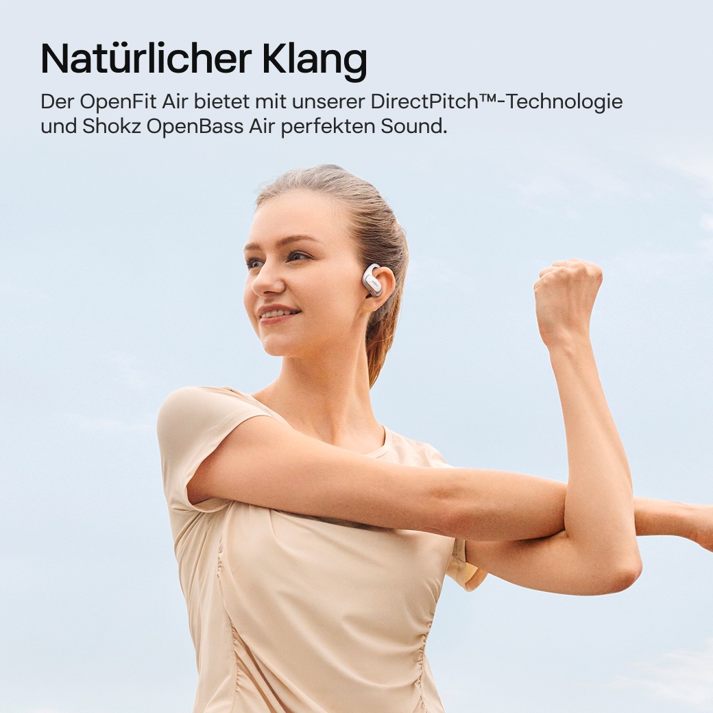 Shokz Open-Ear-Kopfhörer »OpenFit Air + Case«