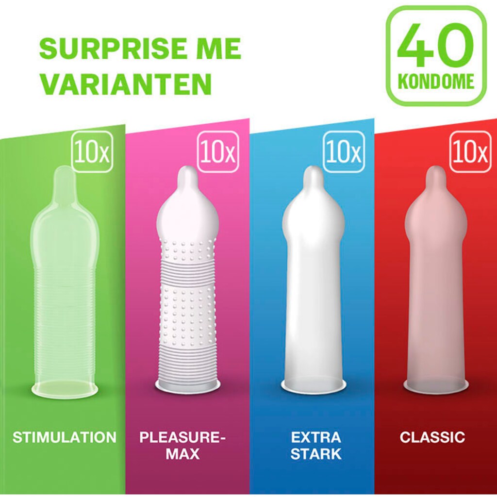 durex Kondome »Surprise Me«, (Packung, 40 St.)