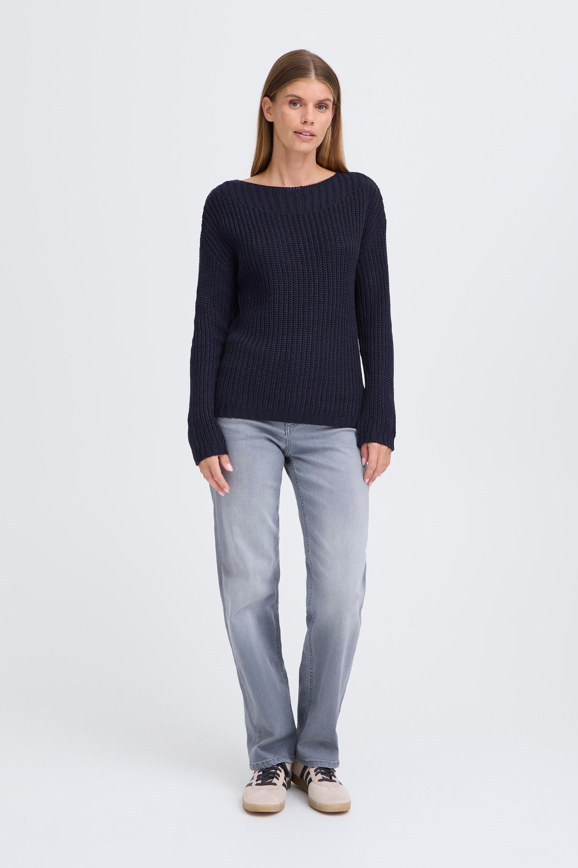 OXMO Strickfleece-Pullover »Strickpullover OXFKANNA«