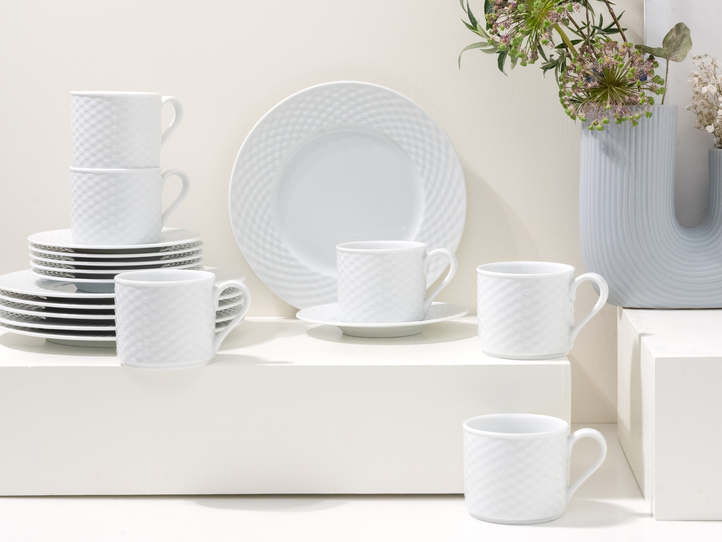 CreaTable Kaffeeservice »Polo, Service 18-tlg.« Daily Use, Zeitlos