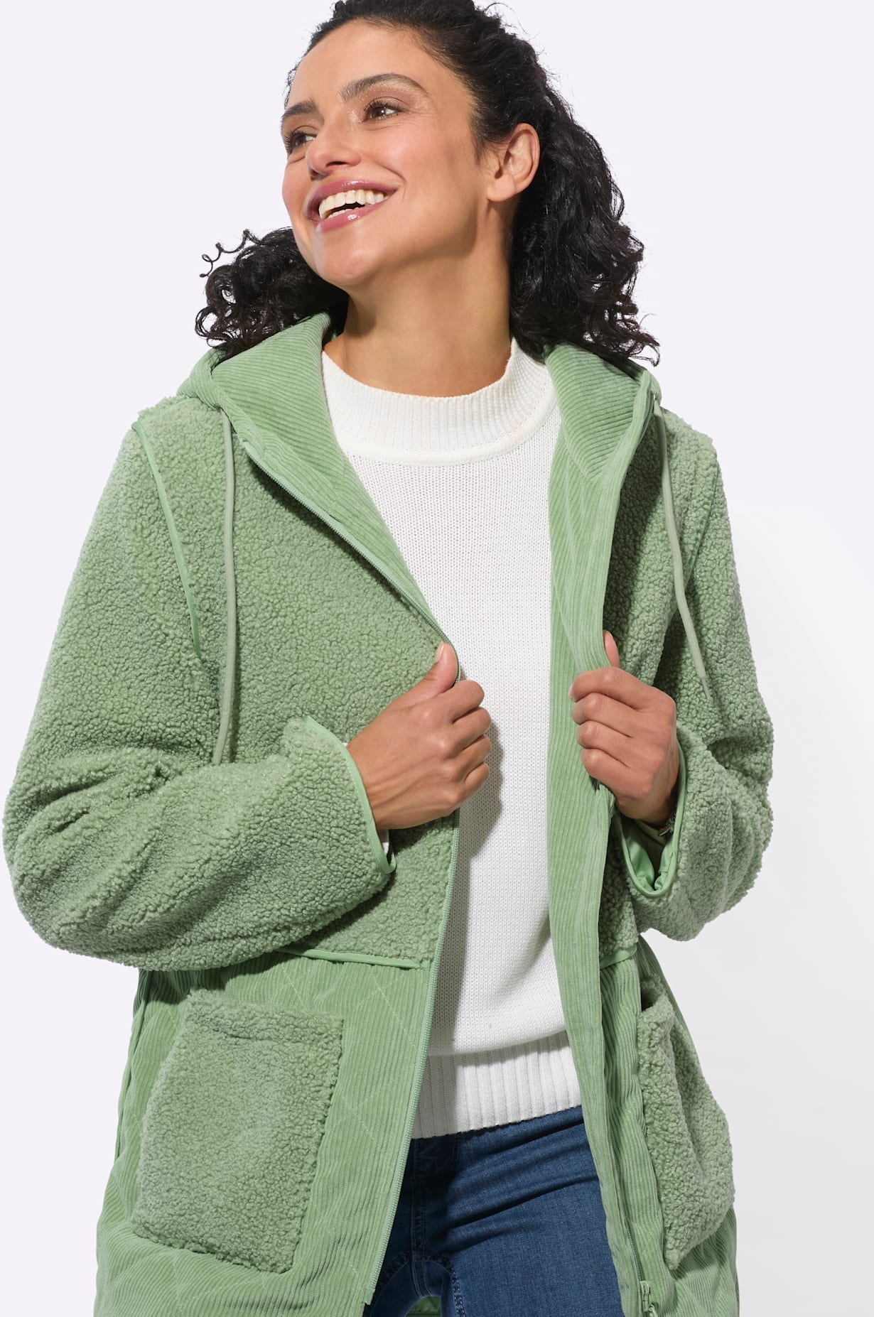 Inspirationen Doppeljacke mit Kapuze