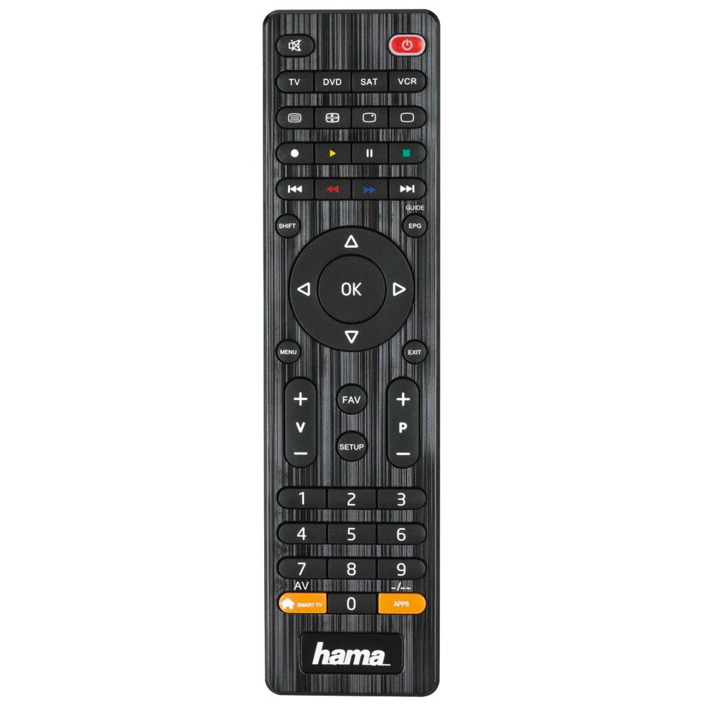 Hama Universal-Fernbedienung »Universal Ersatzfernbedienung f. 4 Geräte (z.B. TV,DVD) 10m Reichweite«