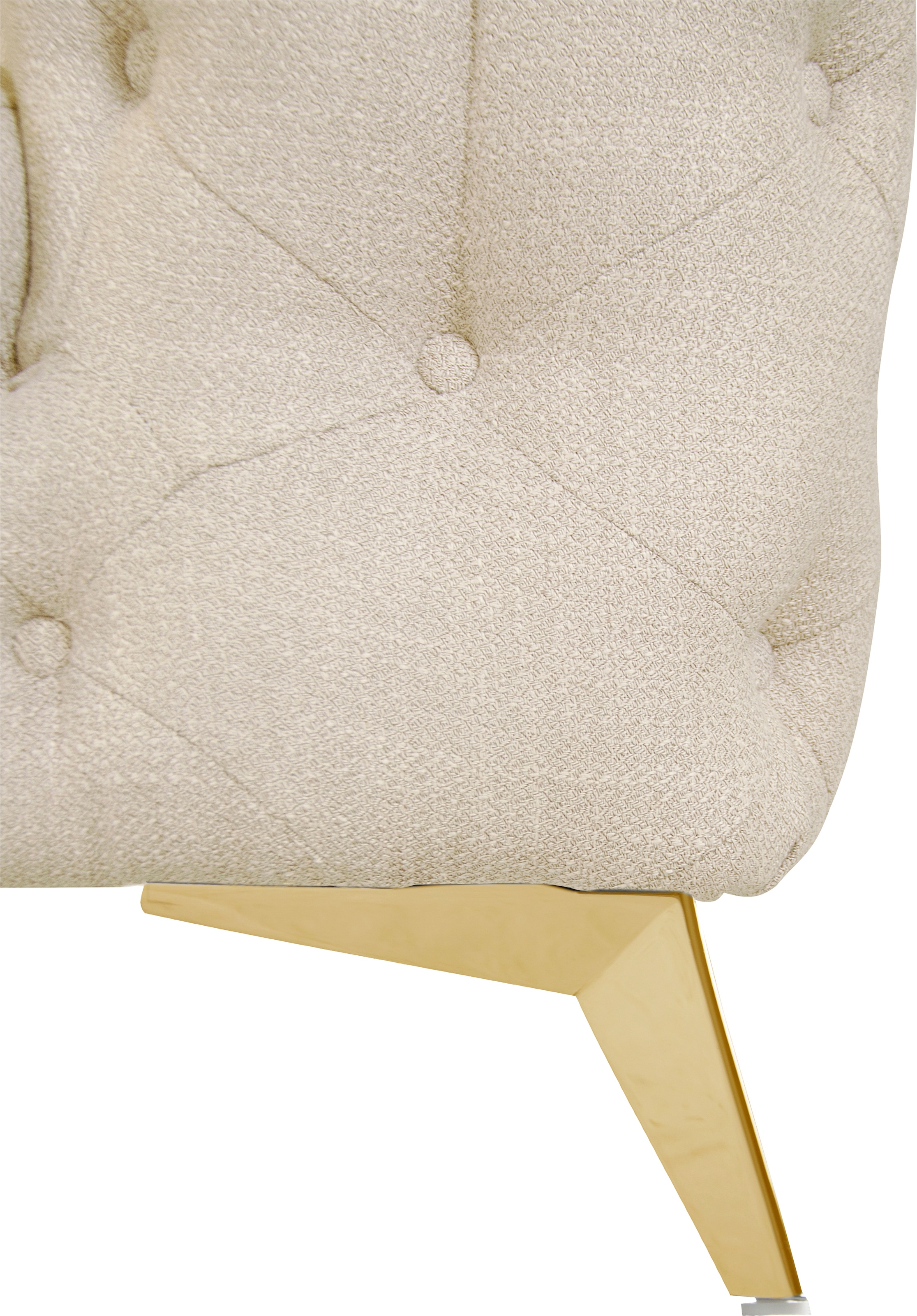 Leonique Chesterfield-Sofa »Glynis«, aufwändige Knopfheftung, moderne Chesterfield Optik, Fußfarbe wählbar