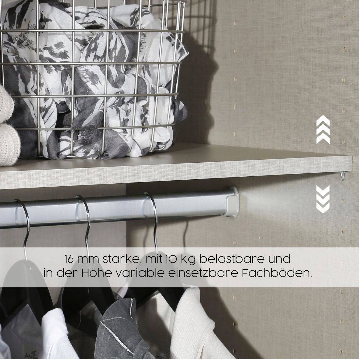 rauch Kleiderschrank »Schrank Garderobe Wäscheschrank HERSBRUCK in 2 Breiten« Breiten: 226 oder 271 cm, Höhe 210 cm,  mit 6 großzügigen Schubladen sowie Spiegeltüren MADE IN GERMANY