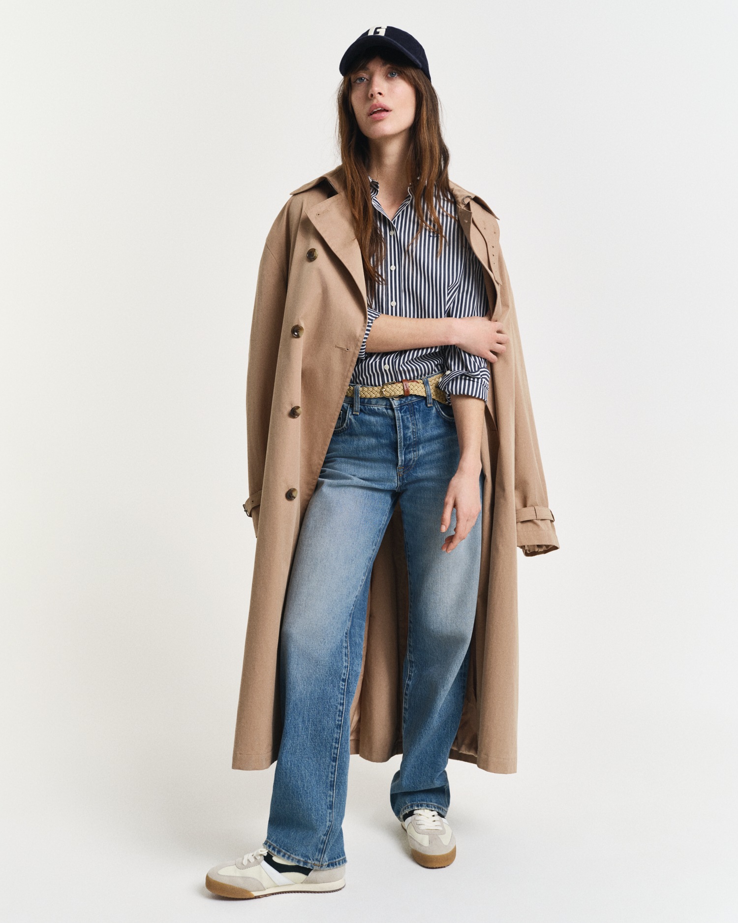 Gant Hemdbluse »REG POPLIN STRIPED SHIRT«, mit einer kleinen Logostickerei auf der Brust