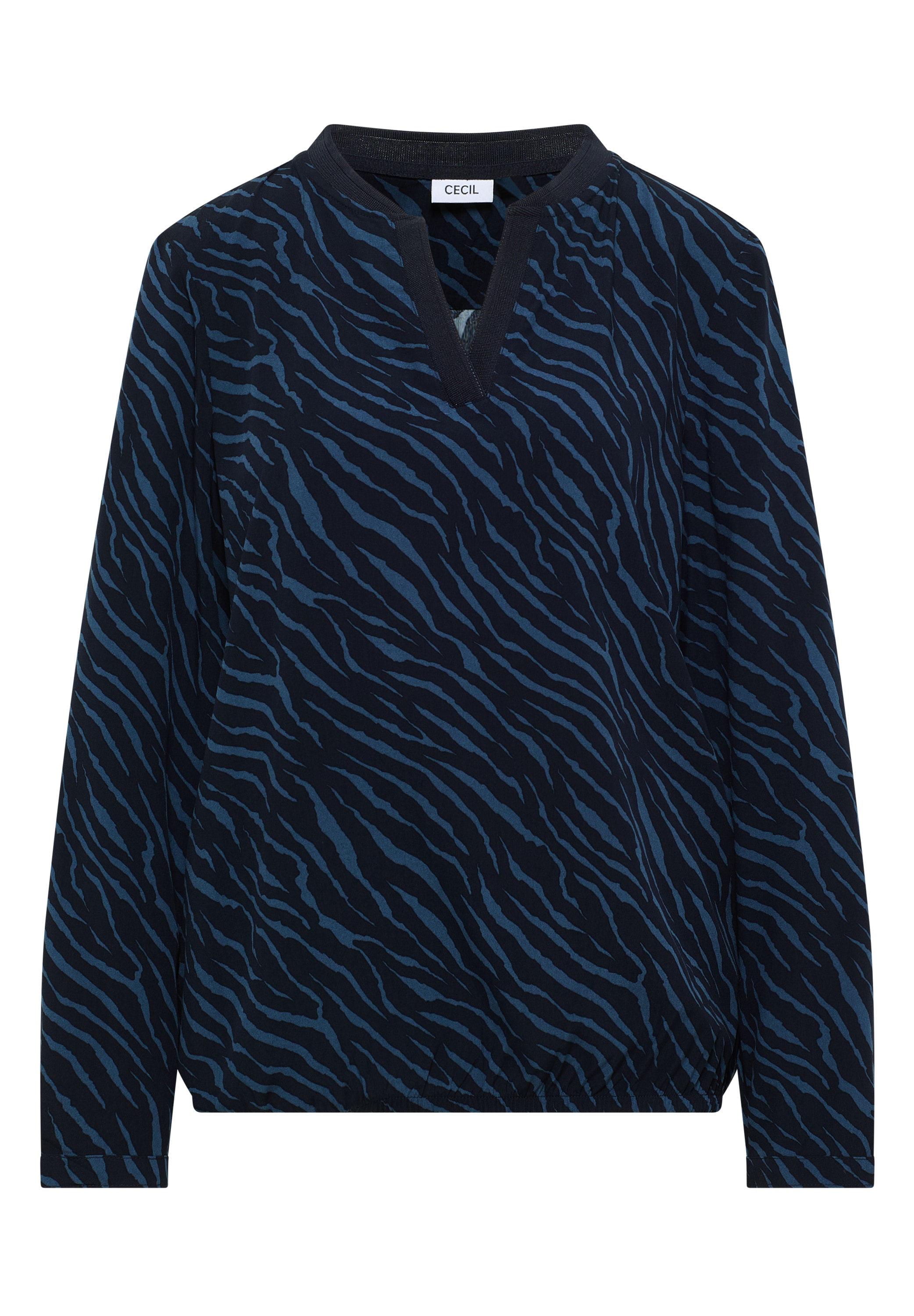 Cecil Langarmbluse, mit All-Over Zebra Print