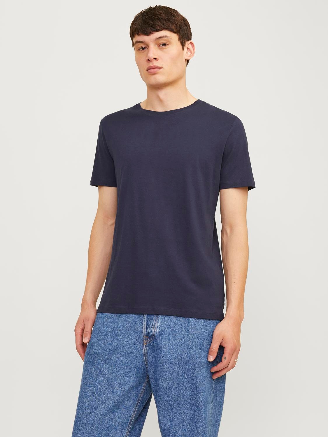 Jack & Jones Rundhalsshirt »JJEORGANIC BASIC TEE SS O-NE 3PK MP NOOS«