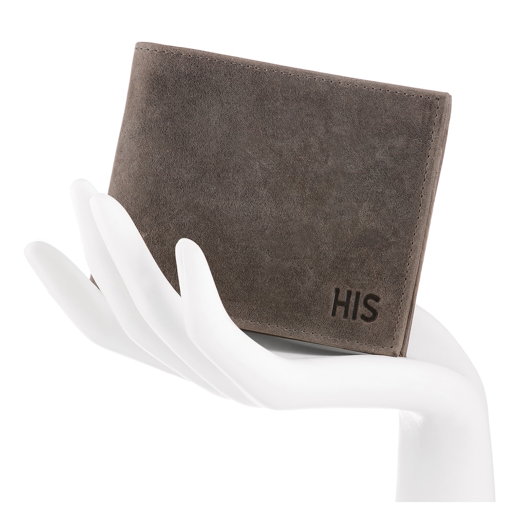 H.I.S Geldbörse, aus weichem Leder