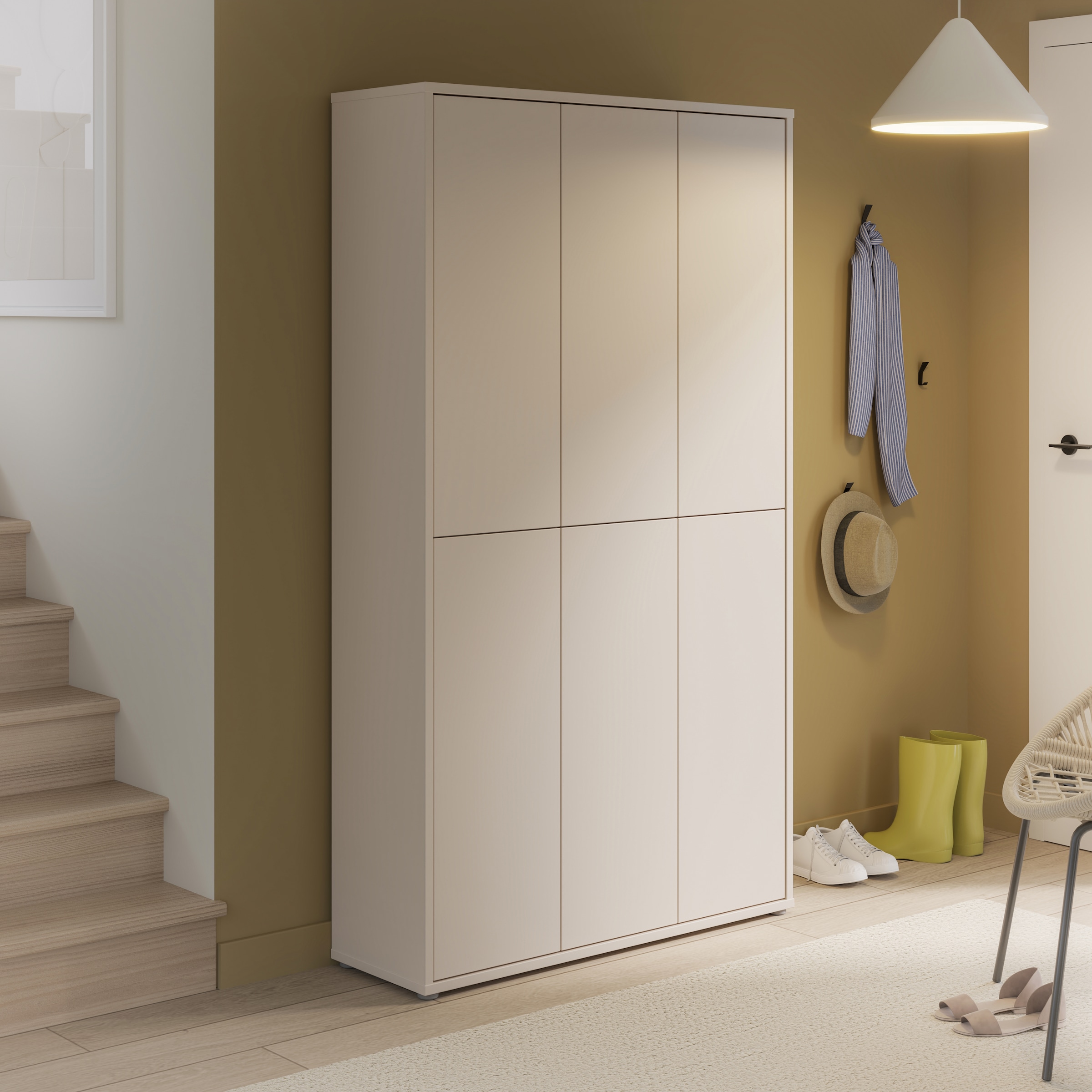 FORTE Schuhschrank »Alice Springs« B/H/T 109,2/191,9/34,9 cm,  Stauraumschrank, Mehrzweckschrank, (B/H 109cm x 192cm), mit 16 Böden