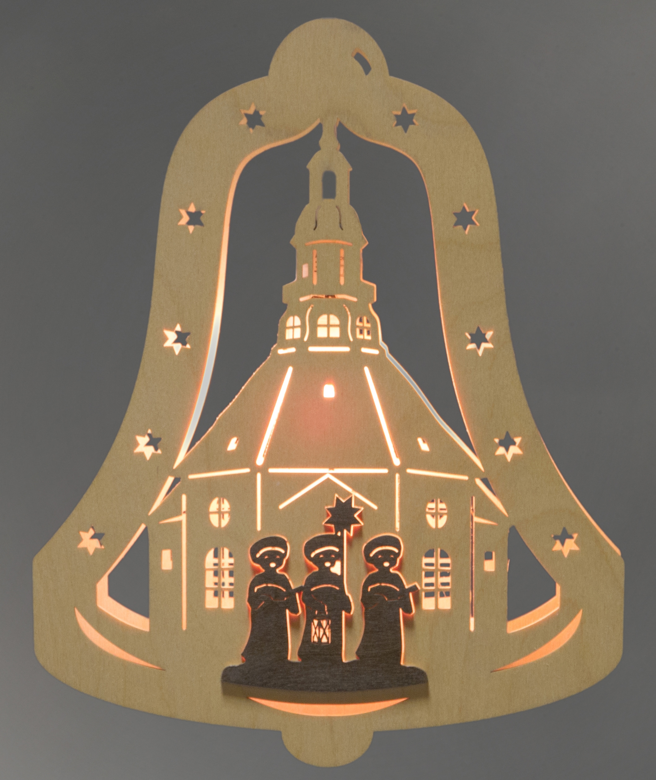 Weigla Dekofigur »Kurrendesänger, Weihnachtsdeko«, Motiv eingerahmt in Glocke
