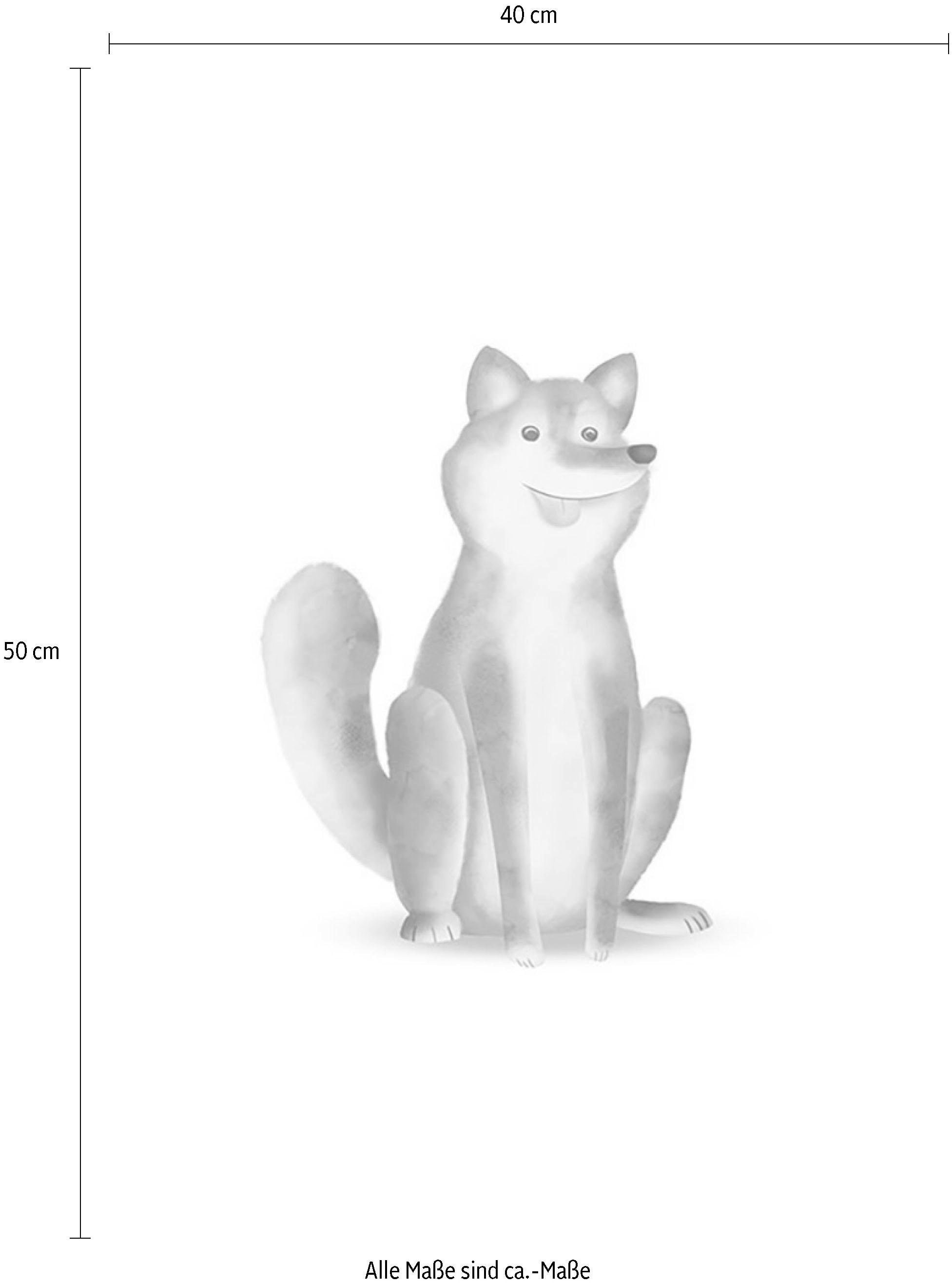 Komar Bild »Cute Animal Dog« Tiere 1 Stk. tlg. Wandbild zur Dekoration - ohne Rahmen