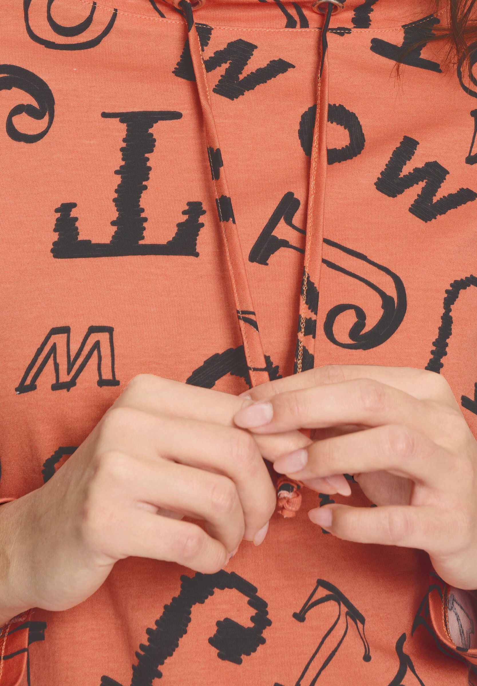 Sieh an! T-Shirt »Stehkragen-Shirt Stehkragenshirt mit Lettering-Print«