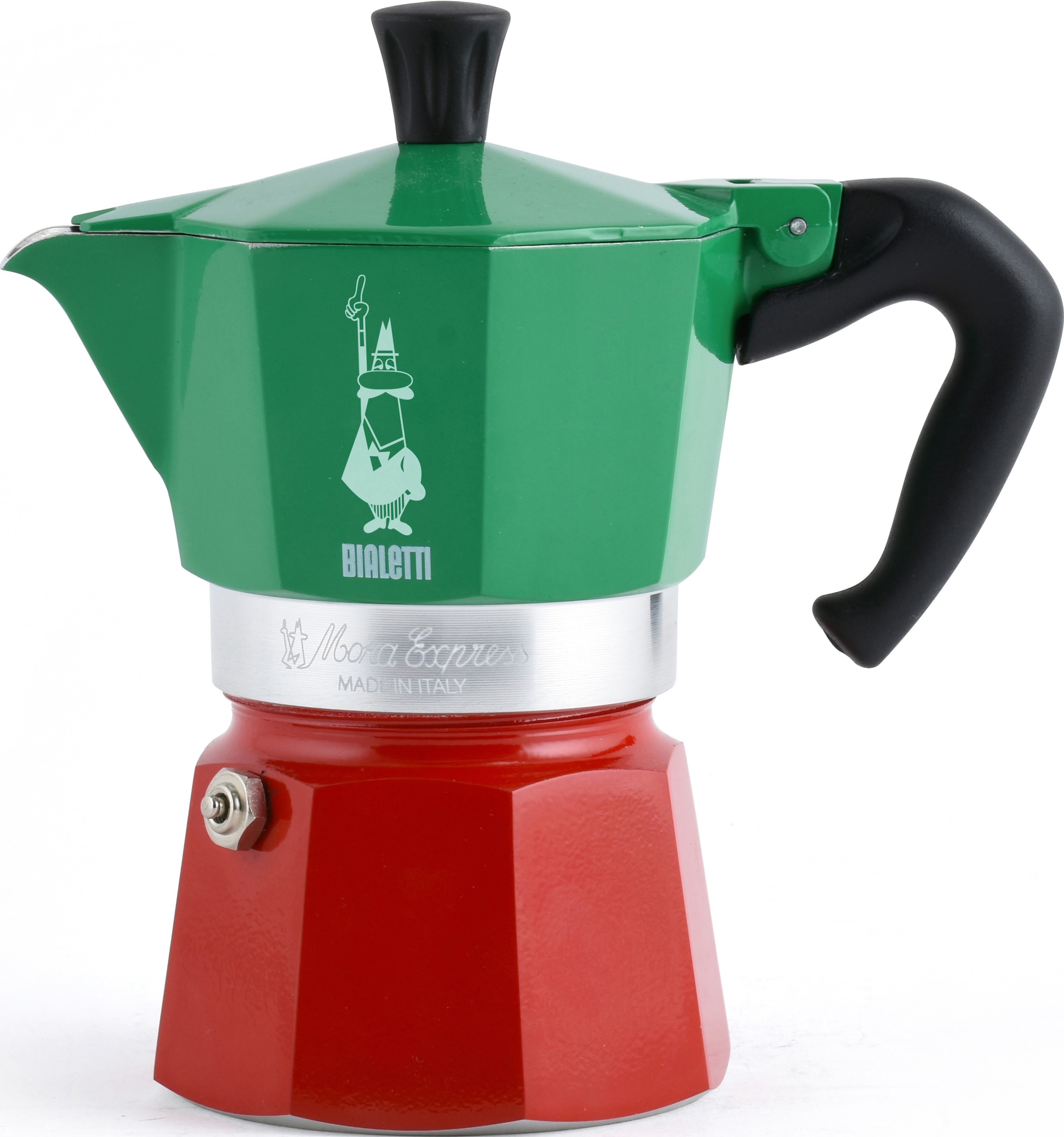 Espressokocher »Moka Express Tricolore Italia«, 0,27 l Kaffeekanne, 6 Tassen