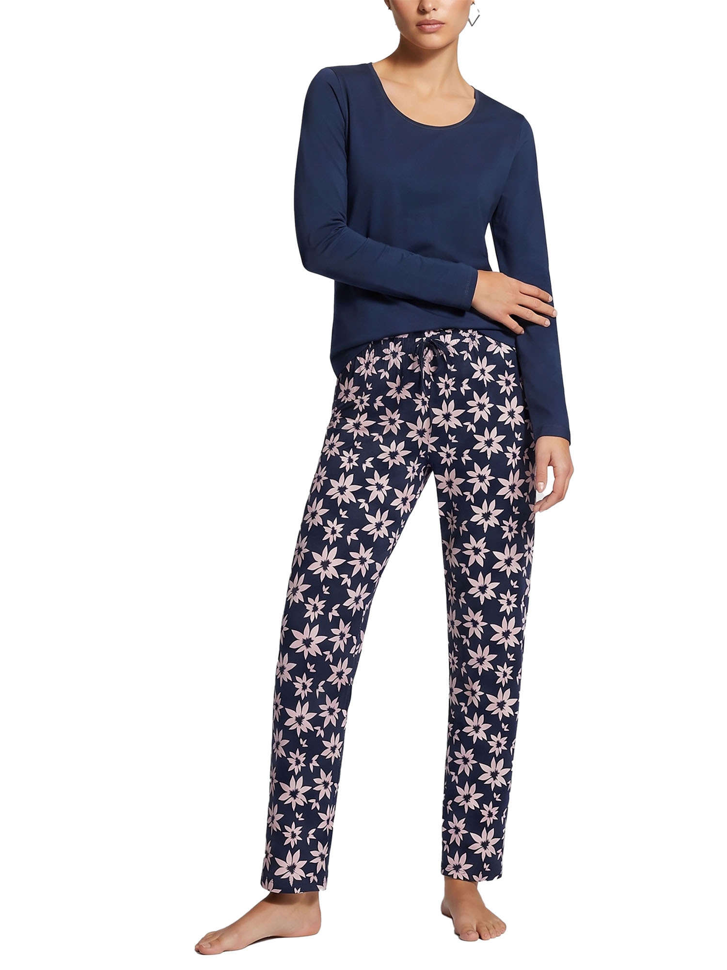 Ammann Schlafanzug »Damen langarm Shirt, lange Hose Night & Relax« 1 Stk.