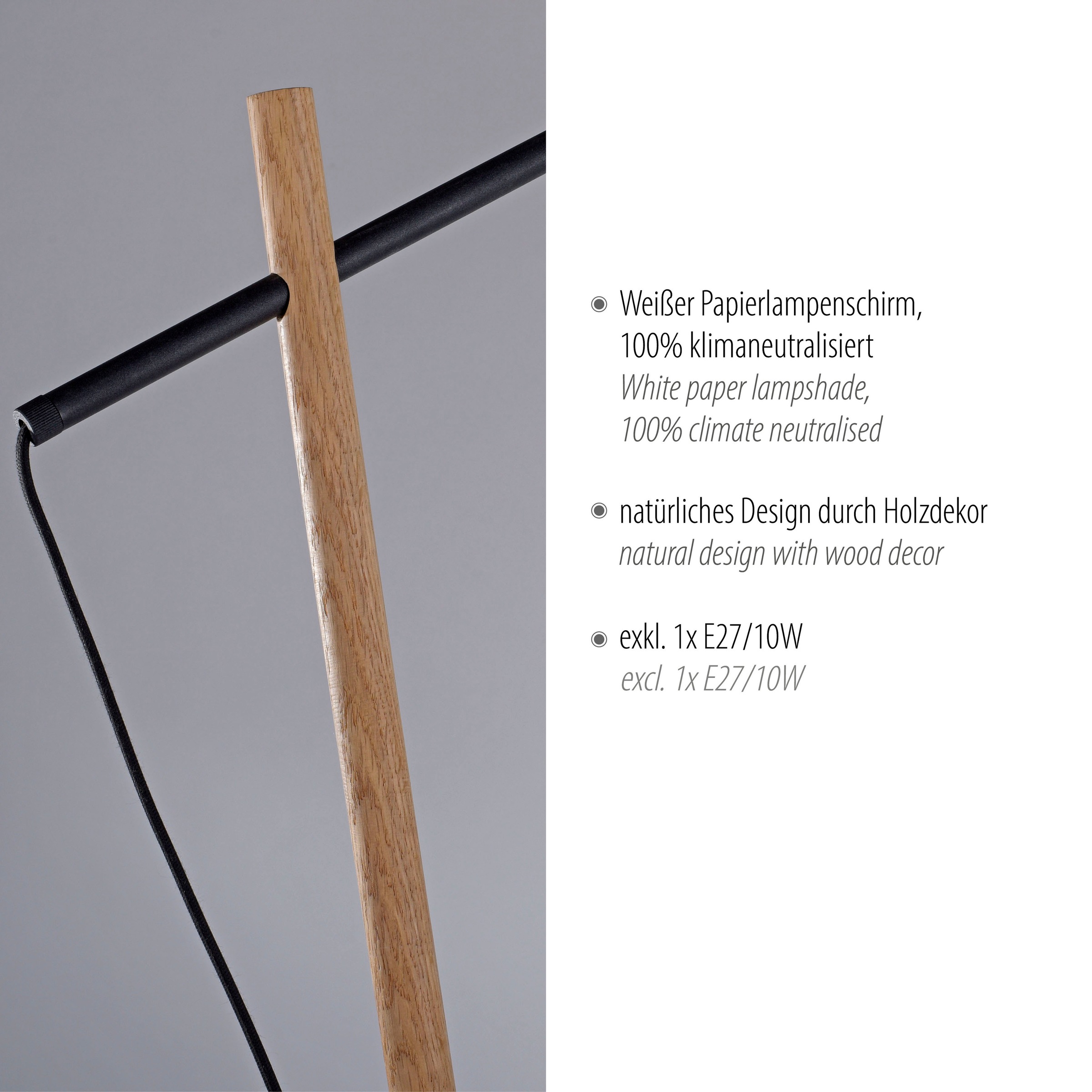 JUST LIGHT Stehlampe »GREEN SOFI«, 1 flammig, Leuchtmittel E27 | ohne Leuchtmittel