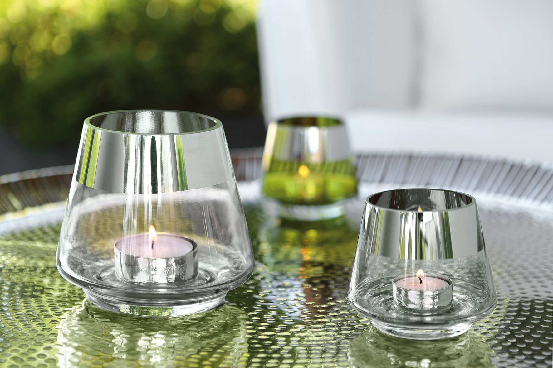Glas kaufen Teelichthalter auf Rechnung mundgeblasenem Fink »JONA«, aus
