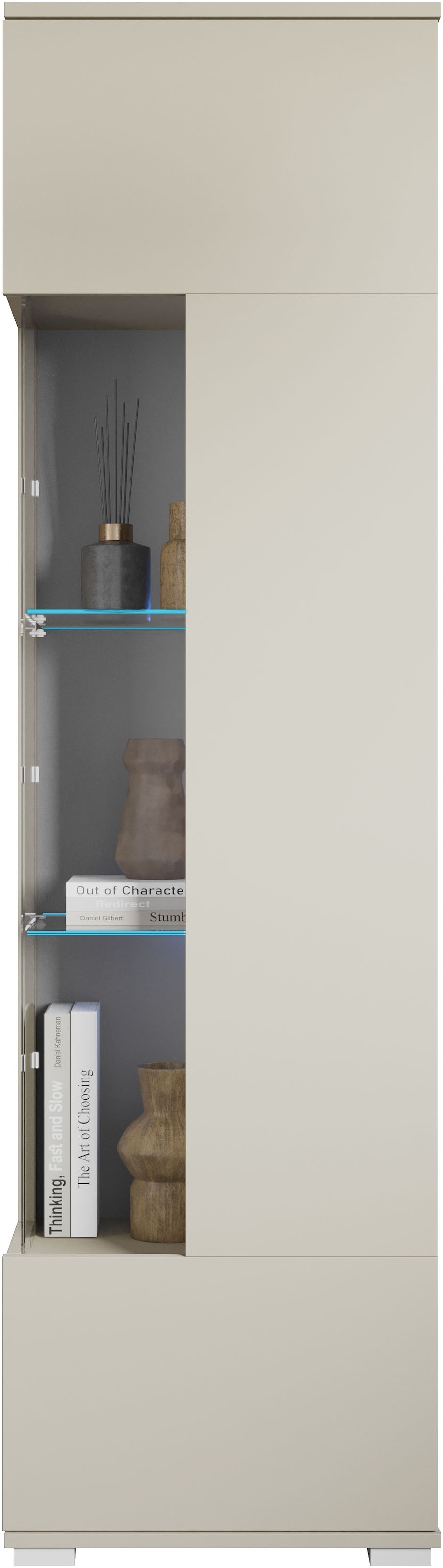 INOSIGN Vitrine »Kenia, stehend und hängend, Türanschlag wechselbar«, (1 St.), Vitrineschrank mit Glastüren 160 cm Höhe