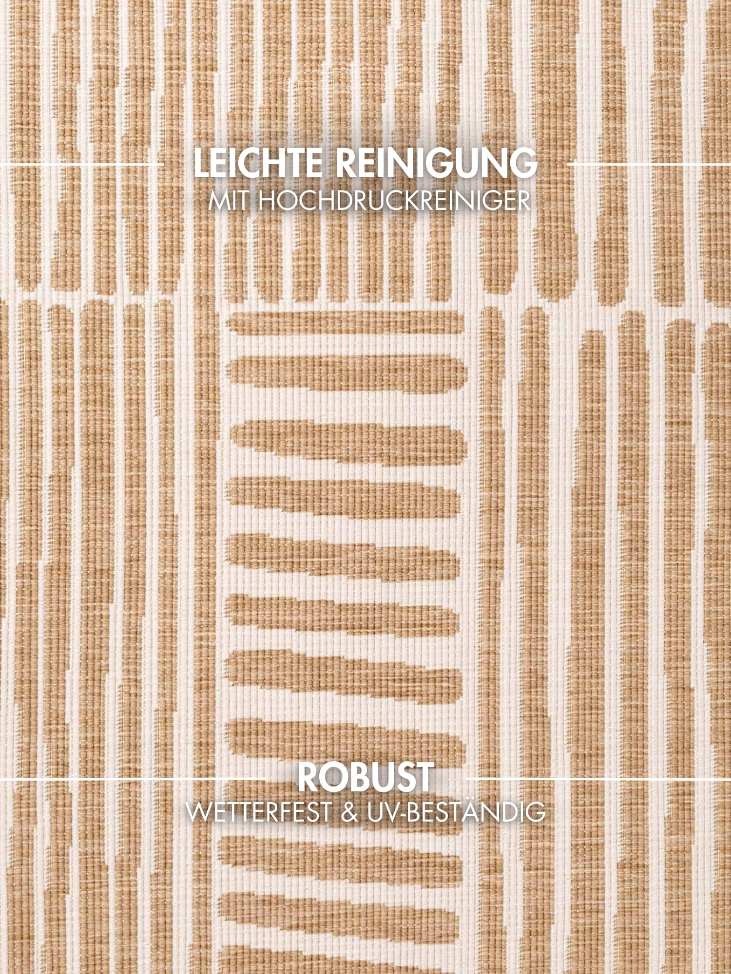 Ted Baker Teppich »Bounds , Wendeteppich« rund 8 mm Höhe Designteppich, Wetterfest, Pflegeleicht, Modern, Wohnzimmer, Terrasse