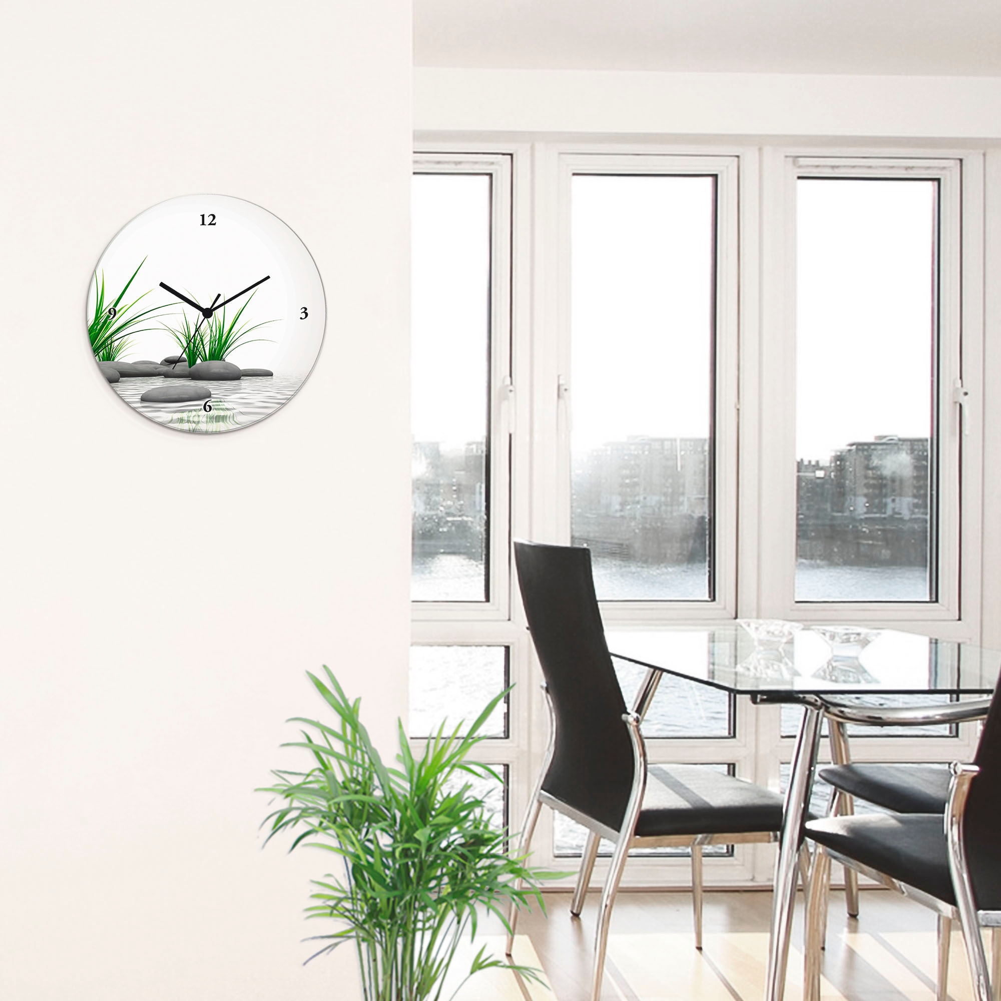 Artland Wanduhr »3 D Steine« wahlweise mit Quarz- oder Funkuhrwerk, lautlos ohne Tickgeräusche