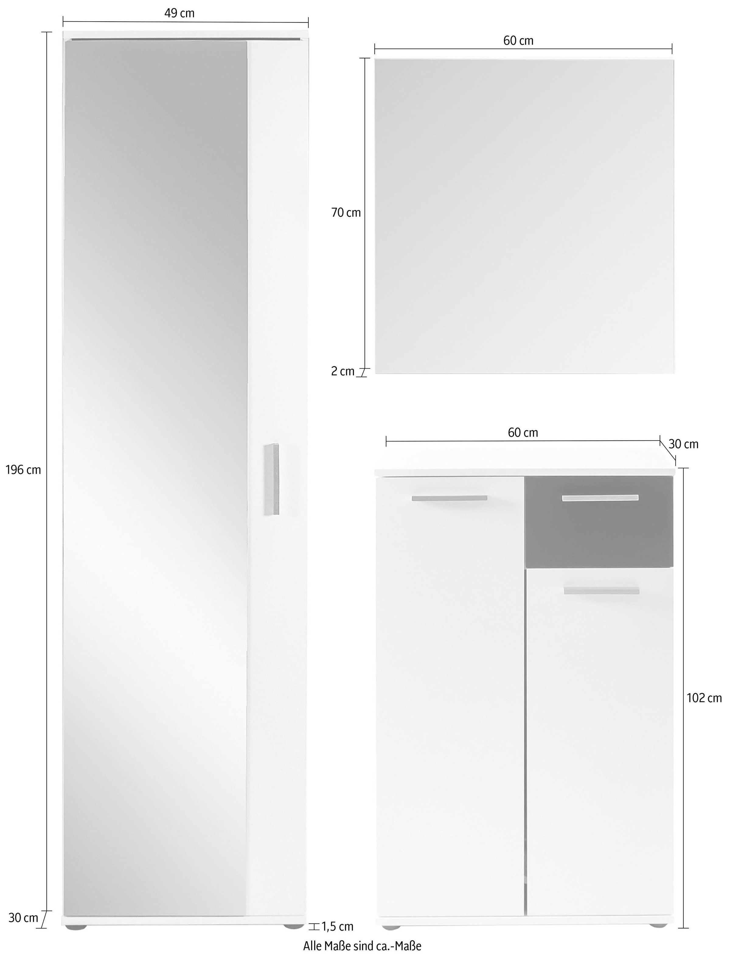 Homexperts Garderoben-Set »Justus«, (Set, 3 St.)