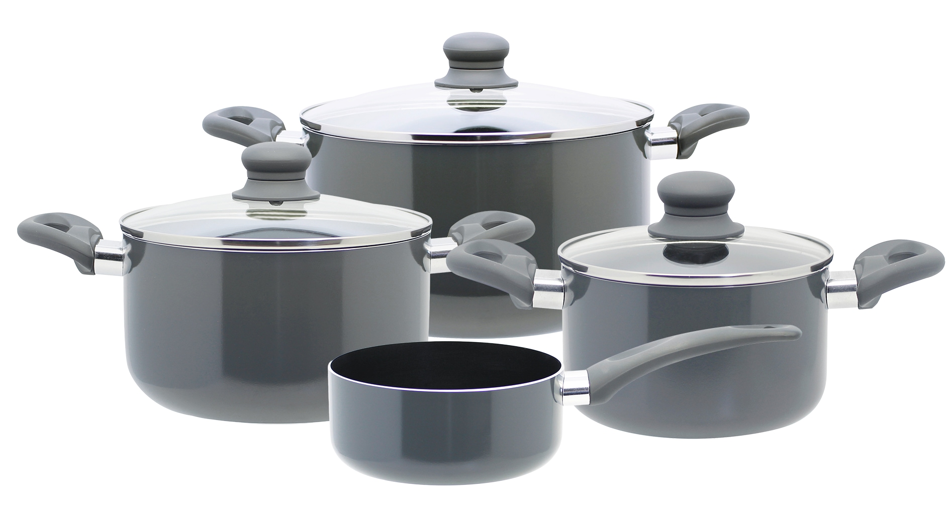 Elo Topf-Set »Rhino Topfset 4-teilig« Set, 7 Stk. tlg. Aluminium