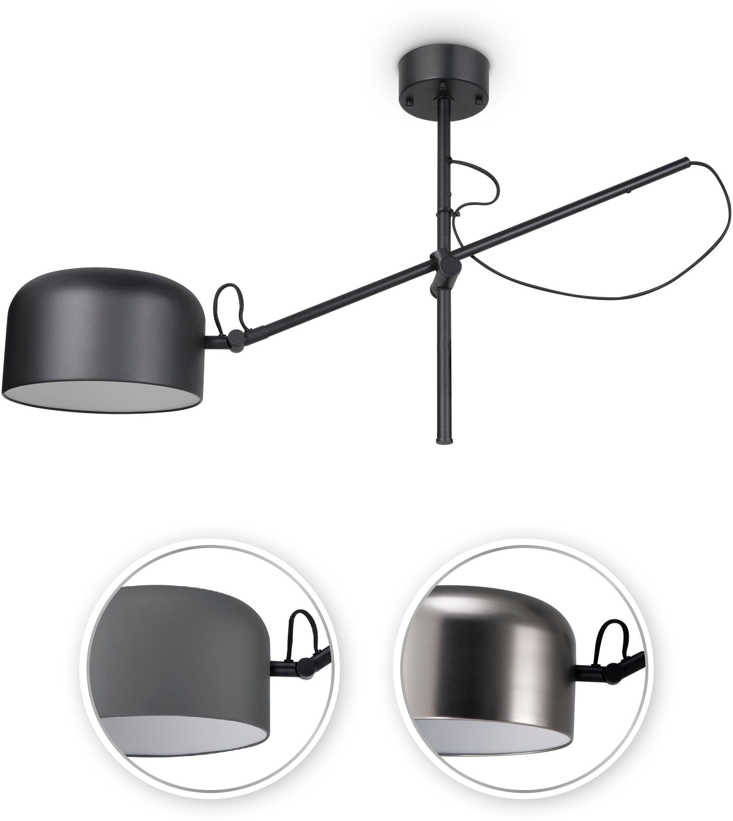 Paco Home Deckenleuchte »BOWL« E27