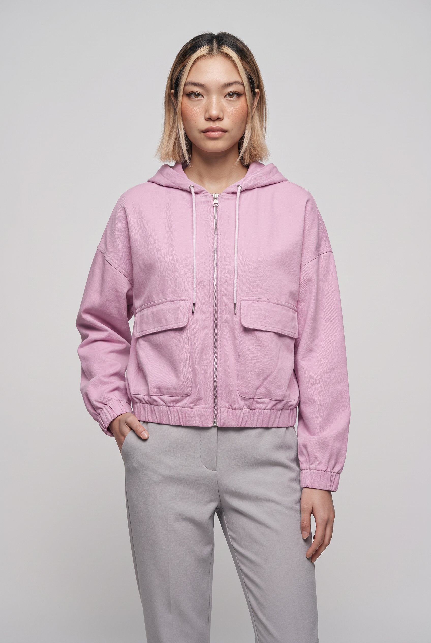 ONLY Parka »ONLKENZIE-SOFT LIFE L/S JACKET CC PNT« mit Kapuze elastische Bündchen