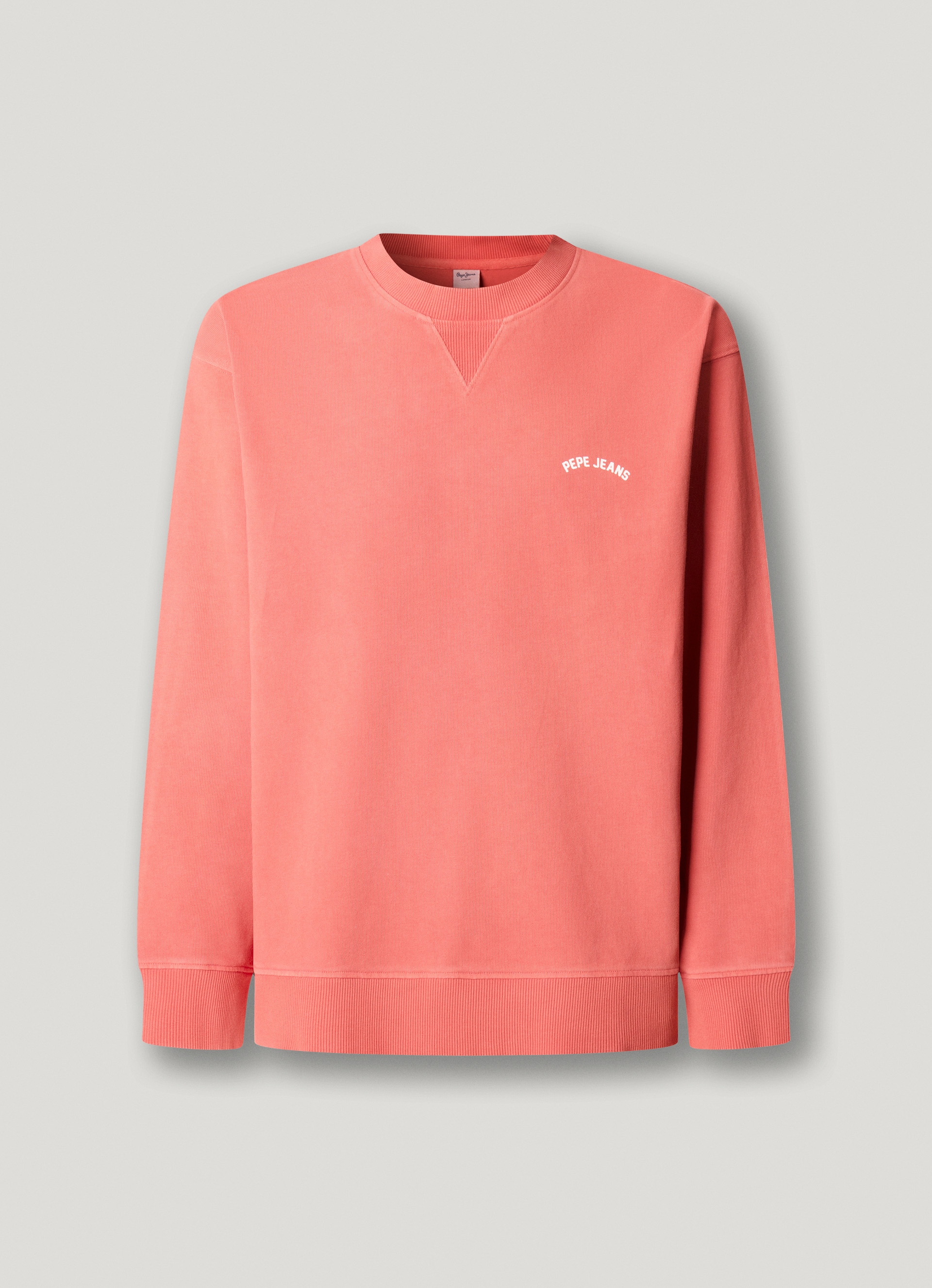 Pepe Jeans Sweatshirt »JOHN CREW«, mit Rippeinsatz am Rundhals, Logoschriftzug
