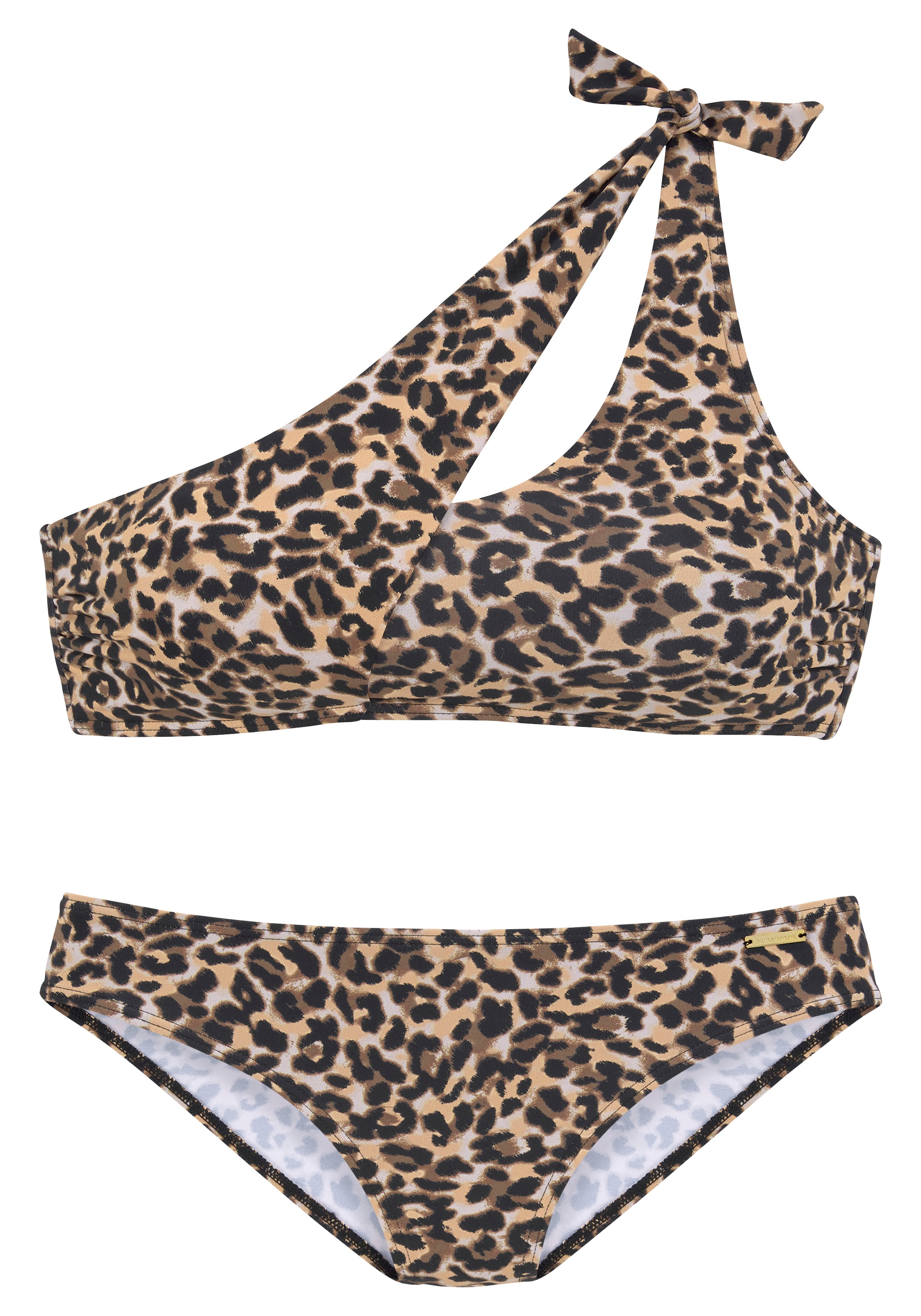 Bruno Banani Bustier-Bikini, bedruckt mit assymetrischem Schnitt