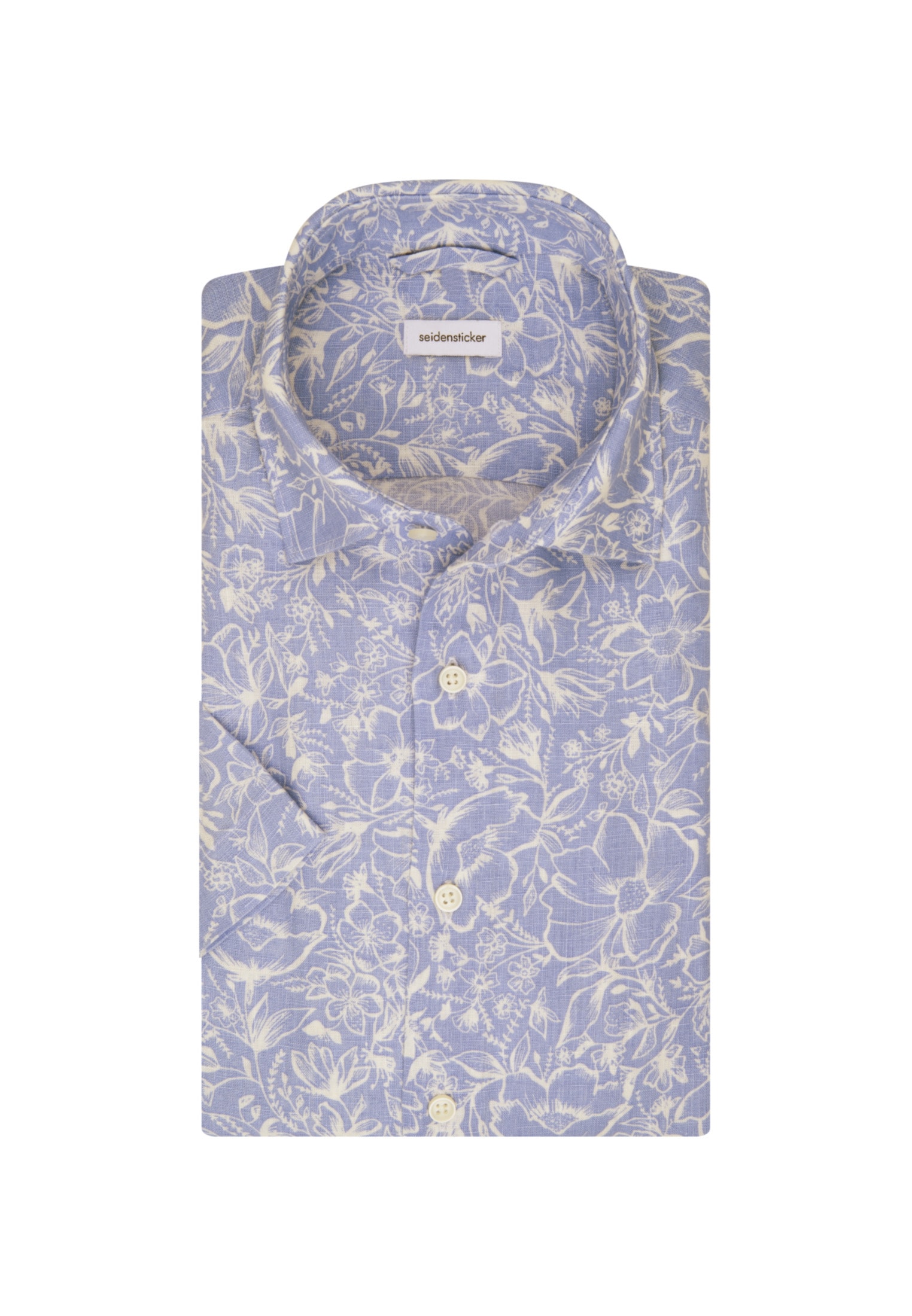 seidensticker Businesshemd »Regular«, Regular Kurzarm Kentkragen Floral