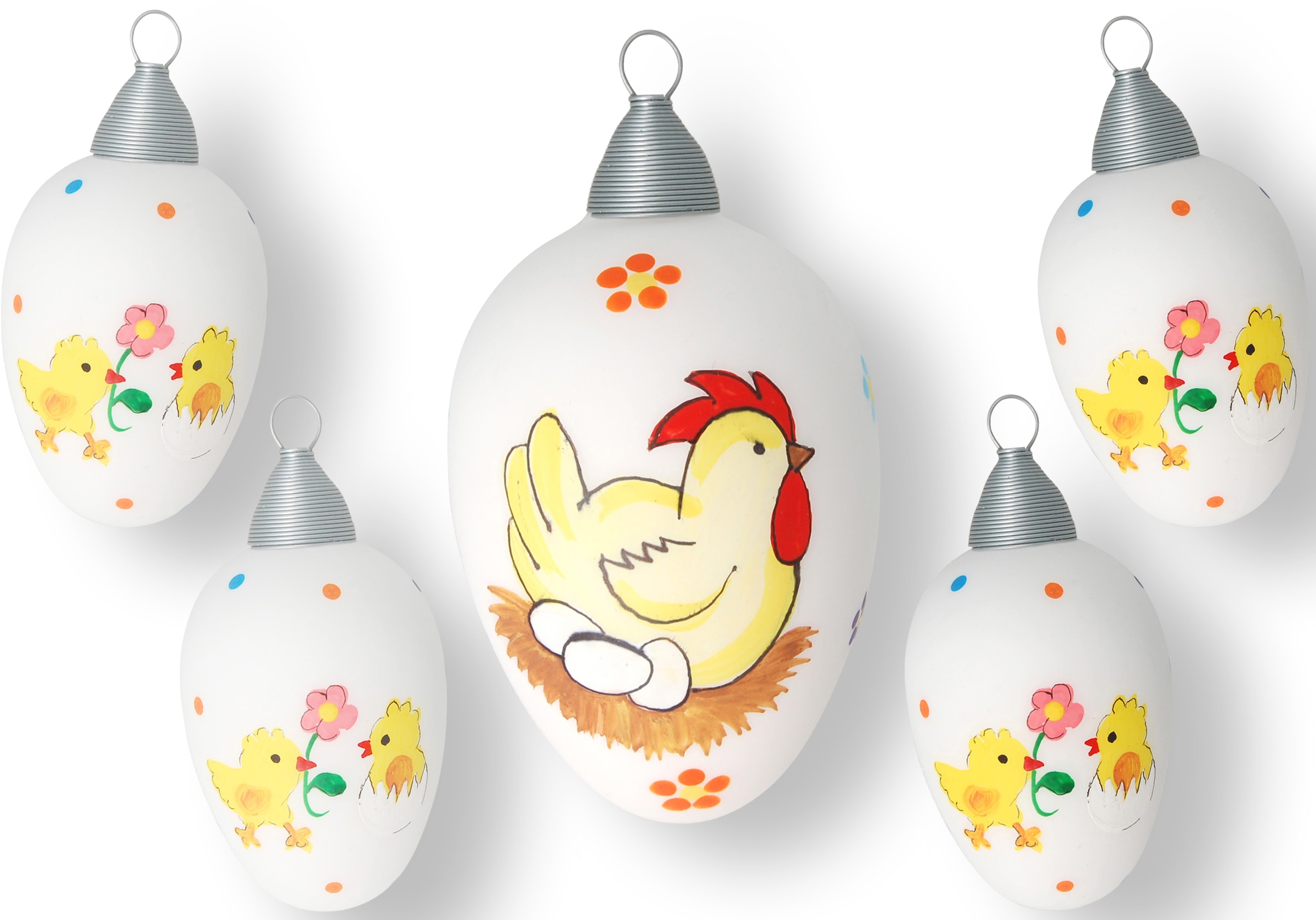 Krebs Glas Lauscha Osterei »Henne Rechnung Eiern auf und Küken« kaufen mit