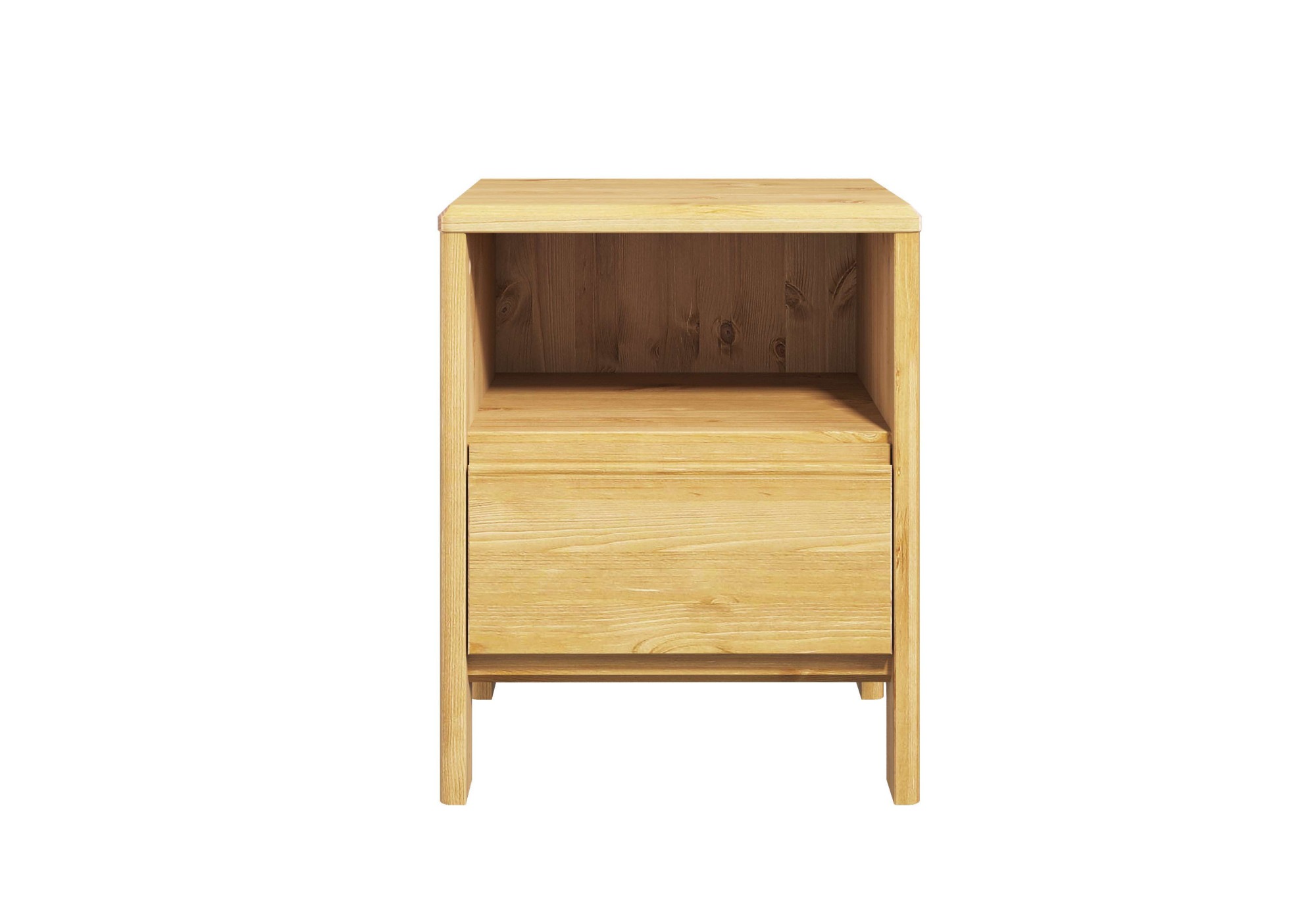 OTTO home Nachttisch "Luven" aus massiver Kiefer, mit 1 Schublade, Breite 44 cm