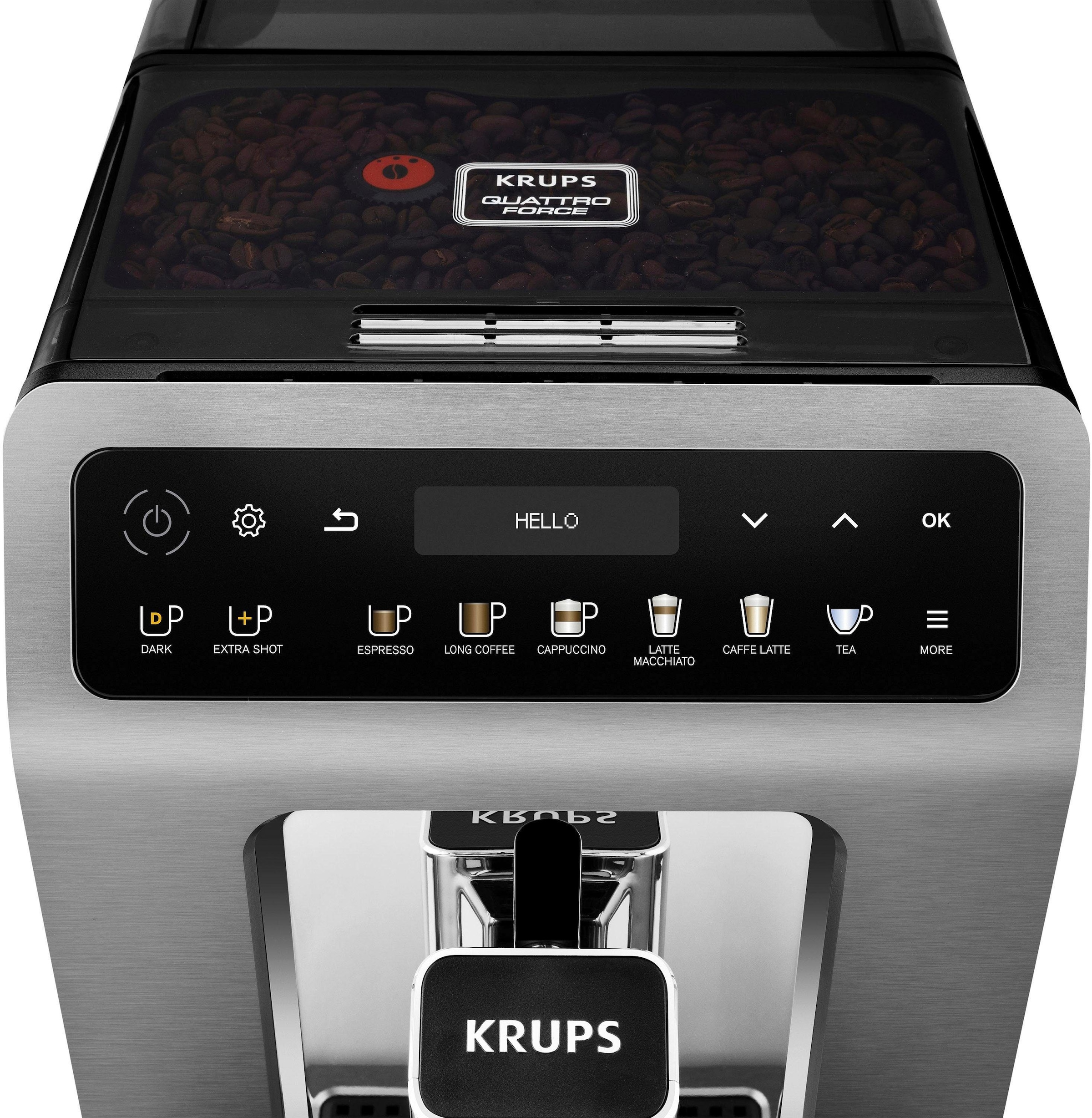 Krups Kaffeevollautomat »EA894T Evidence Plus«, mit vielen technischen  Innovationen und Bedienungshighlights mit 3 Jahren XXL Garantie